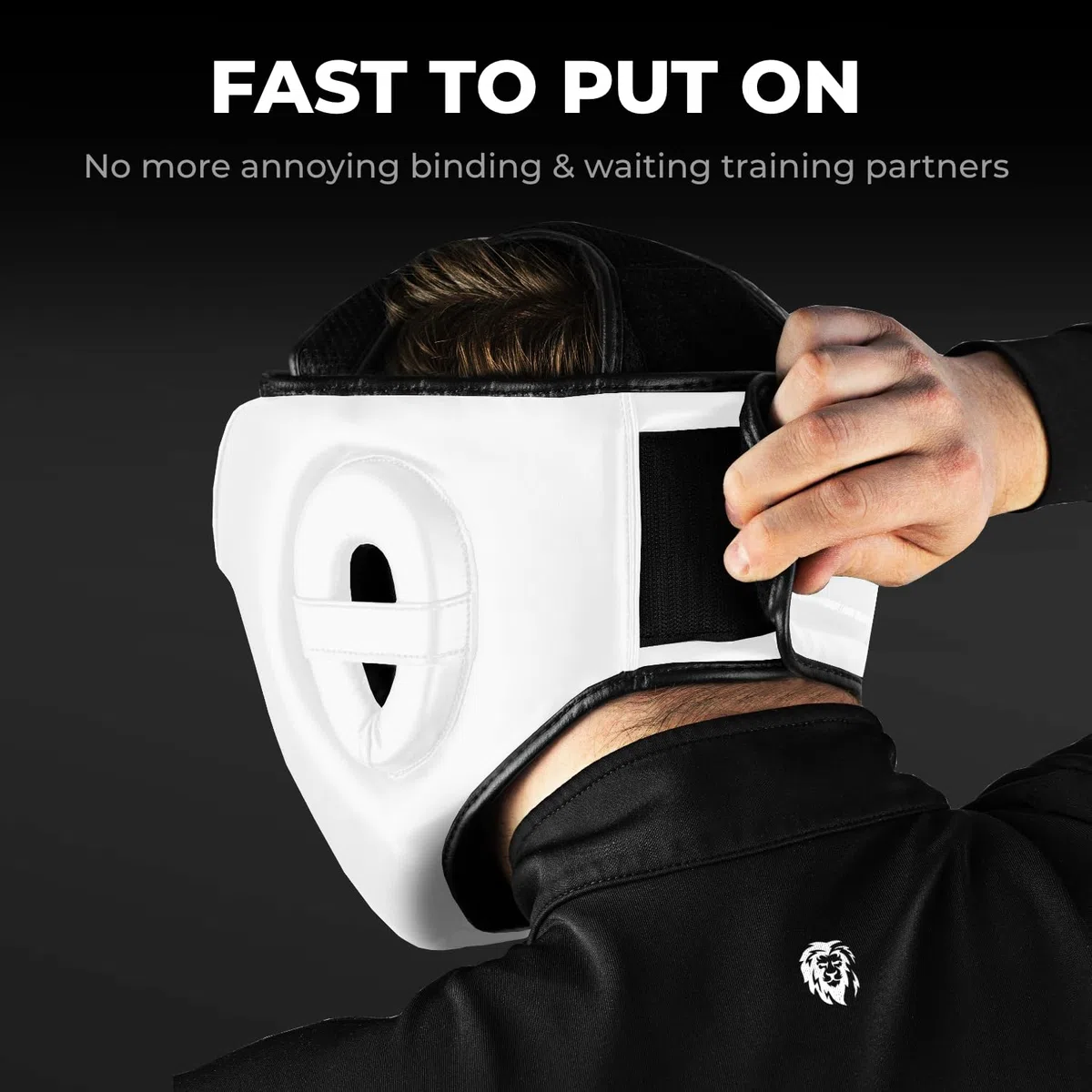 FIGHTR Protection de tête MMA avec meilleur ajustement pour une protection maximale | Casque de boxe pour sparring | Taille réglable pour boxe, MMA, Muay Thai, Kickboxing et arts martiaux