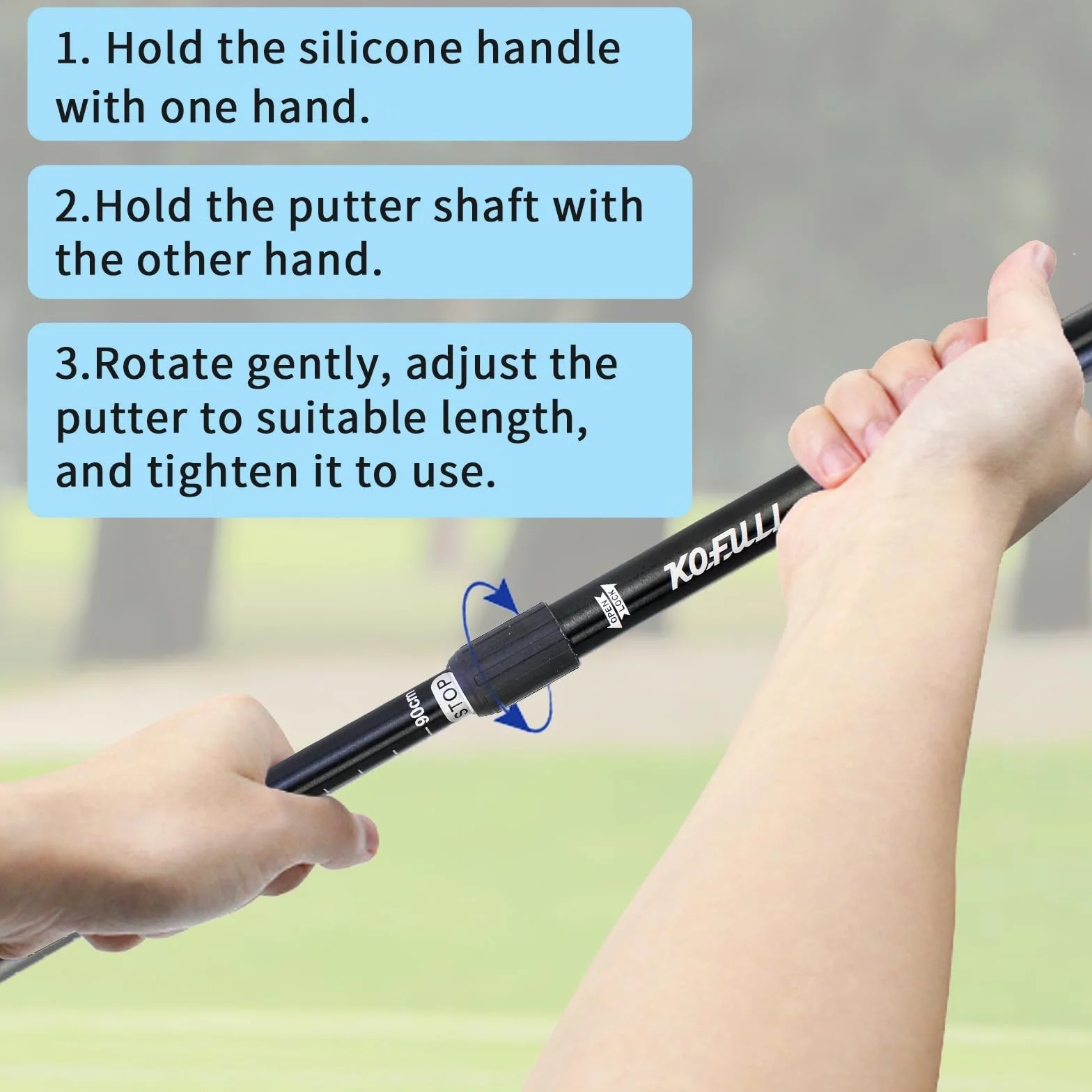 Crestgolf Mini Putter de Golf, Putter en Caoutchouc Bidirectionnel, Putter de Golf en Caoutchouc. Pack de 2/6 Putter de Golf pour Droitiers ou Gauchers