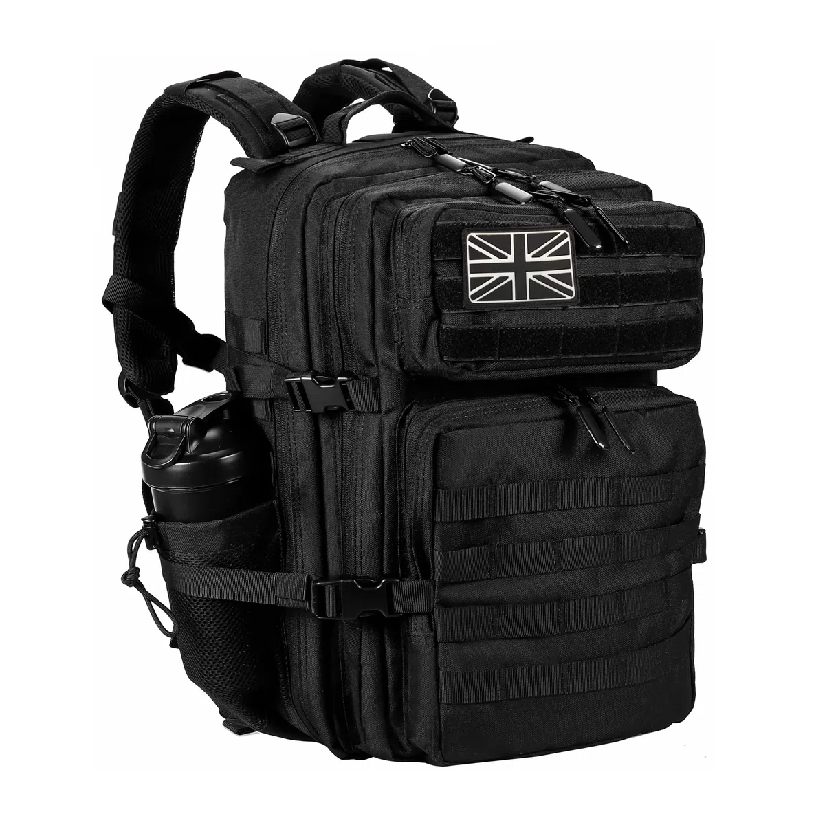 LHI Sac à dos tactique militaire pour homme et femme 45 l Grand sac à dos imperméable pour l'école, la randonnée, le trekking, la chasse