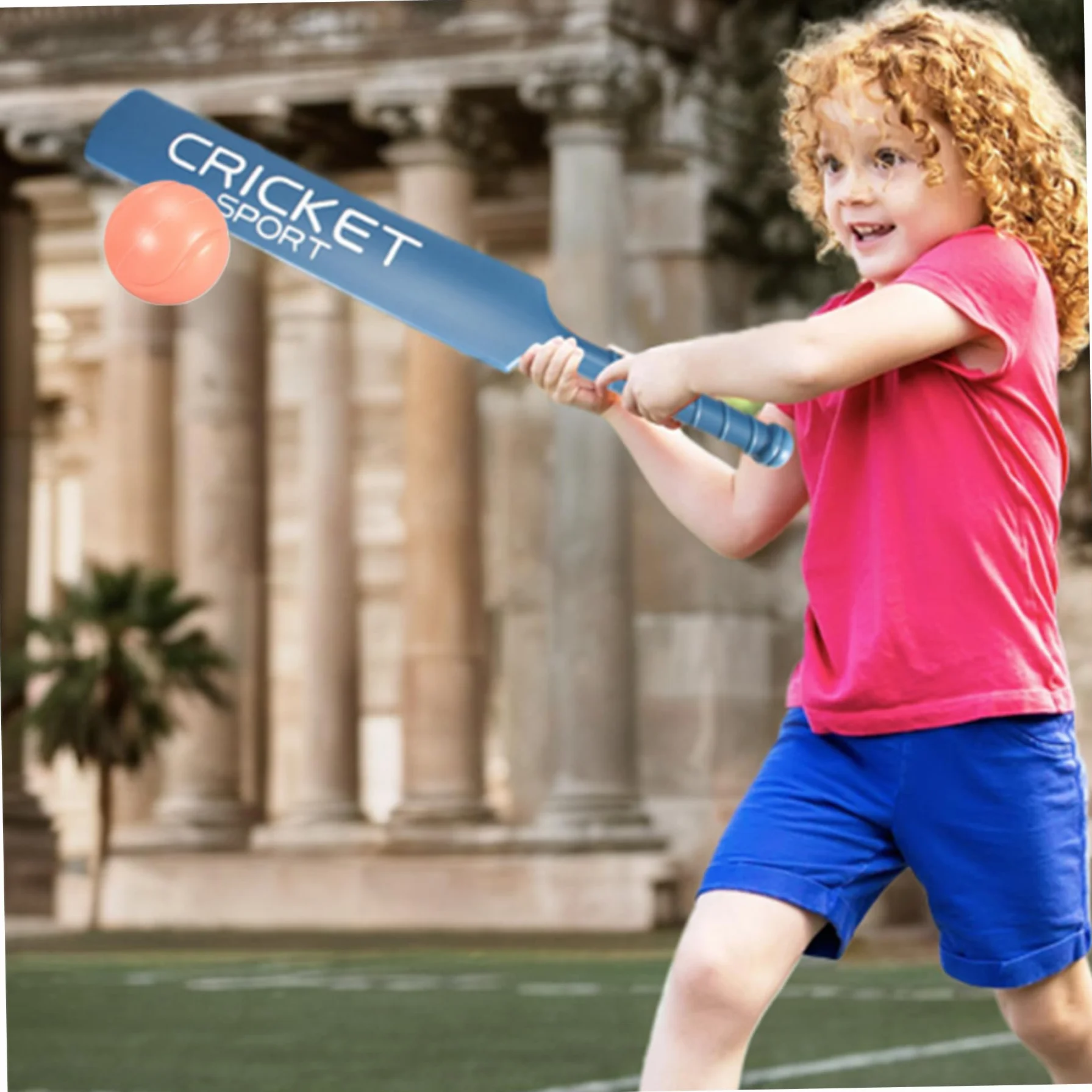 Yeory Ensemble de Cricket pour Enfants, kit de Cricket avec Batte d'abs, Ensemble d'arrière-Cour, Jeu 'Interaction Enfant pour Jardin