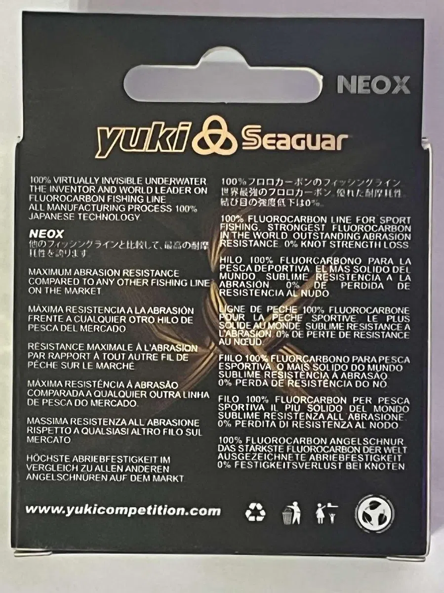 FLUOROCARBONE SEAGUAR Yuki NEOX 0.28 mm 50M - 12.6 kg
