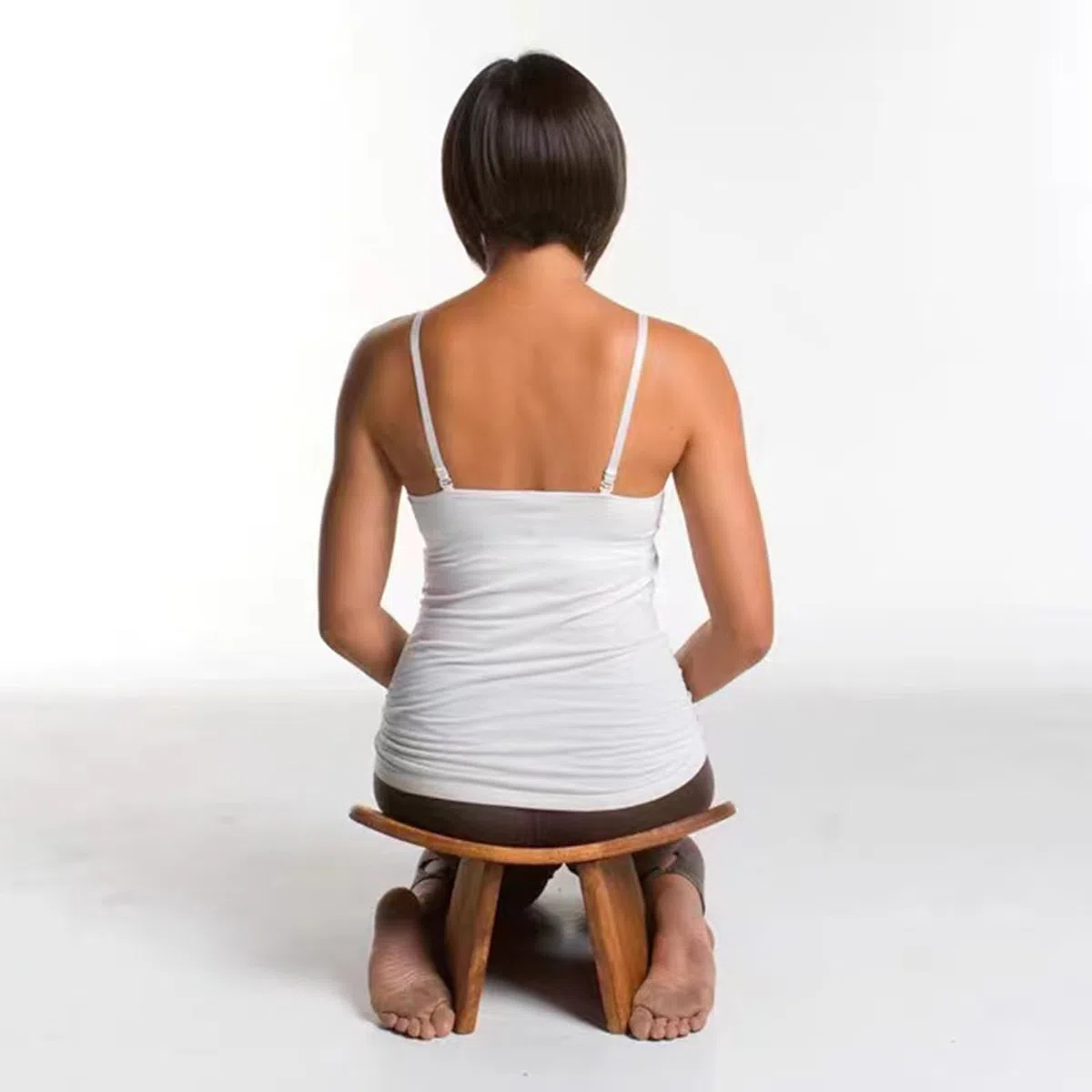 Banc De Méditation, Tabouret De Méditation Portable De Siège Ergonomique Incliné Bords Ronds Faits À La Main À Genoux À Genoux À Genoux Prière À Genoux,2,M