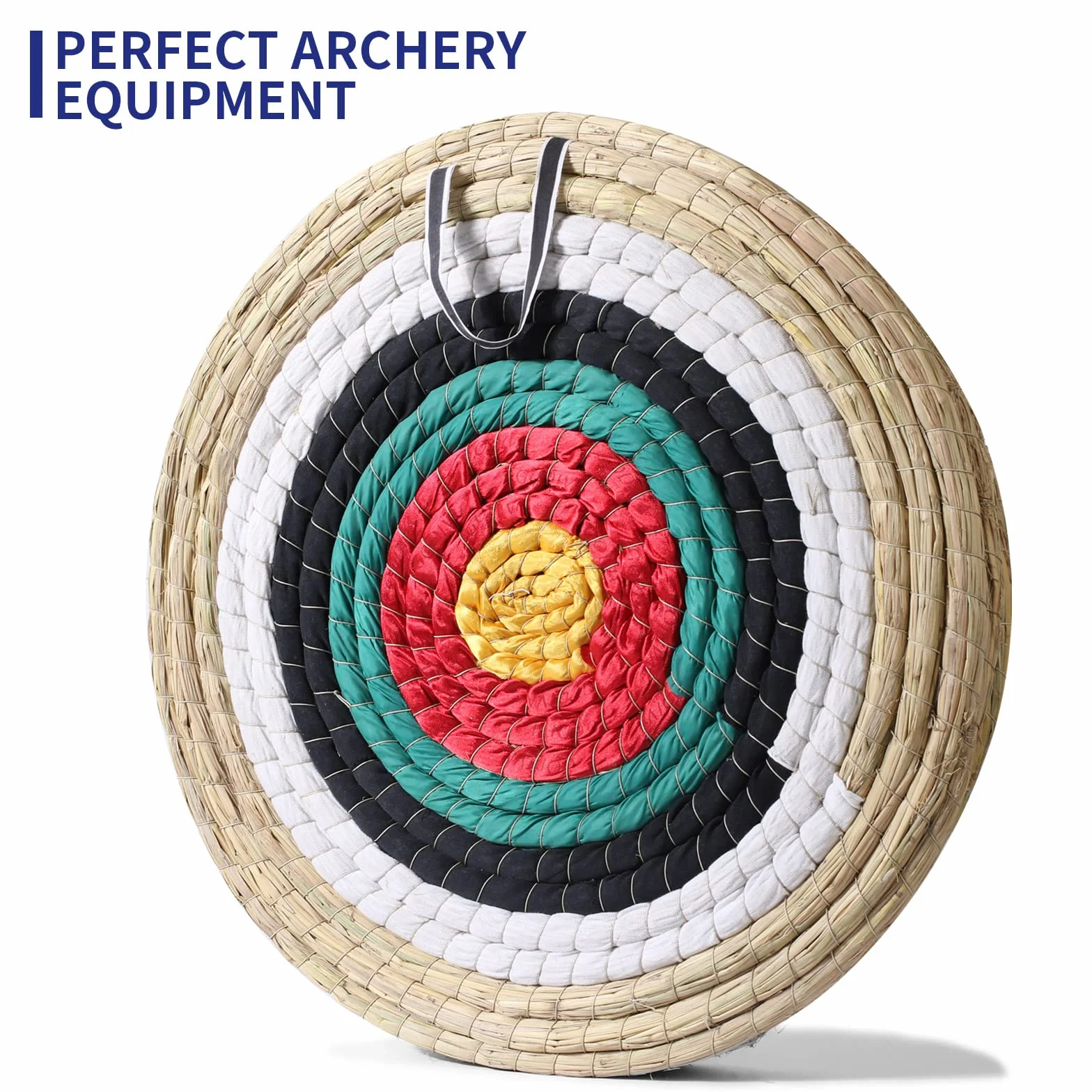 Cible de tir à l'arc 50cm en paille traditionnelle faite à la main pour chasse et arbalète