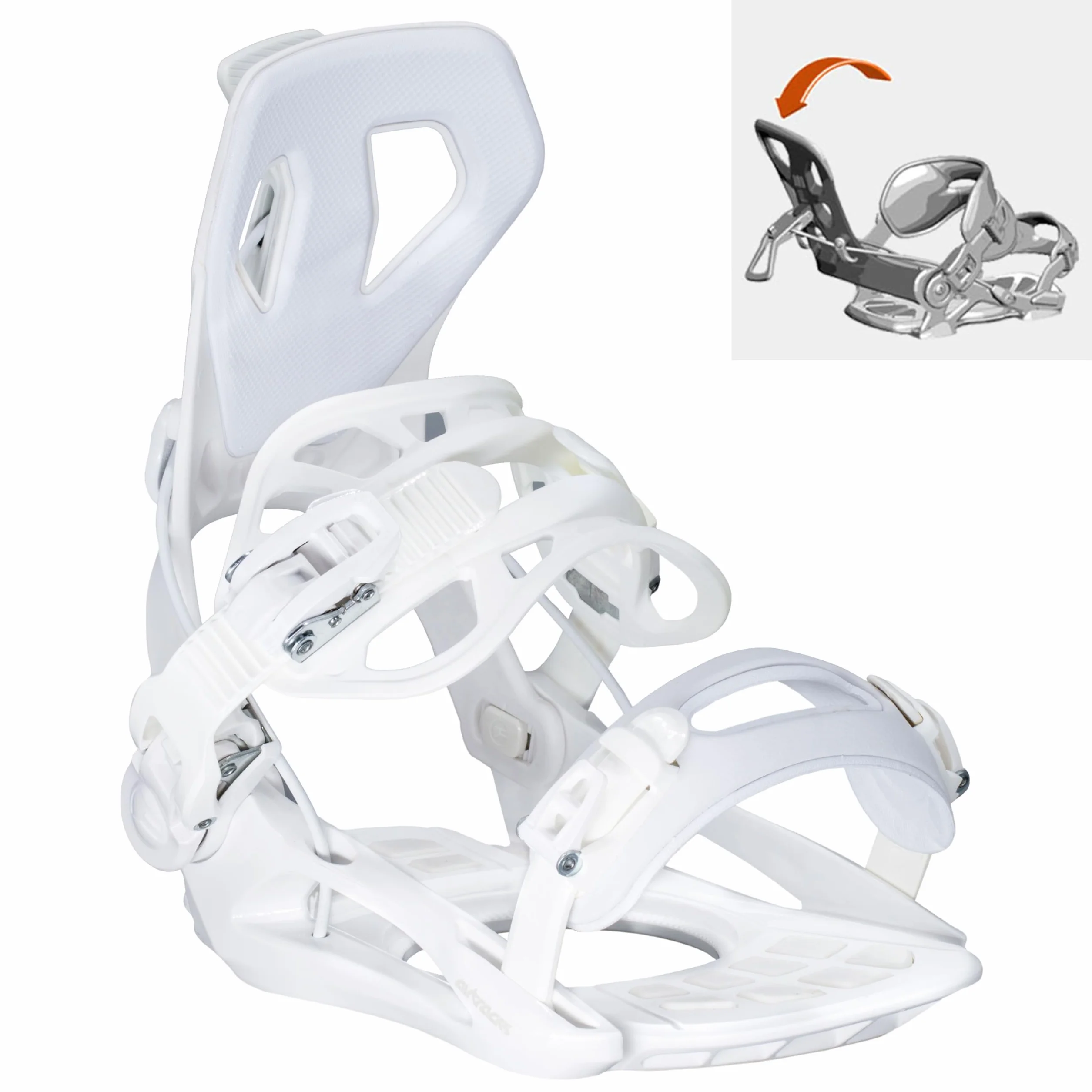 AIRTRACKS Snowboard Set Pack Planche Polygonal Hybrid Rocker + Fixations Master W + Chaussures + SB Sac 138 144 148 154 cm