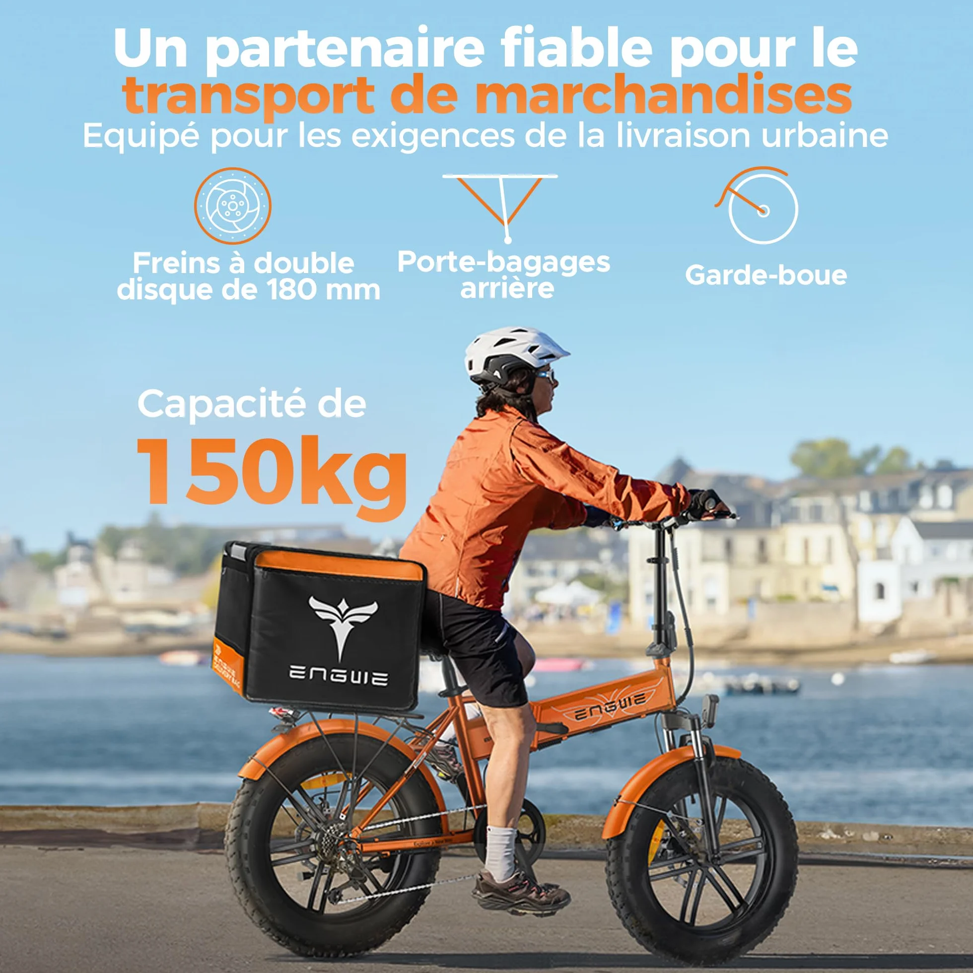 ENGWE Vélo Électrique Pliable, Batterie 48V 13Ah Amovible, Autonomie de 50-120 km，20'' ×4.0'' Fat Tire 7-Speed E-Bike for Any Terrain, EP-2 Boost