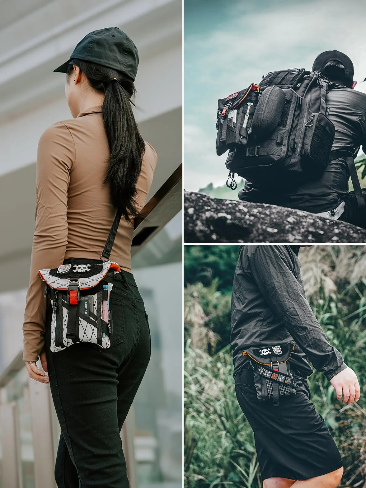 TACTICAL_GEEK EXT14 Sac de rangement EDC multifonction RFID noir