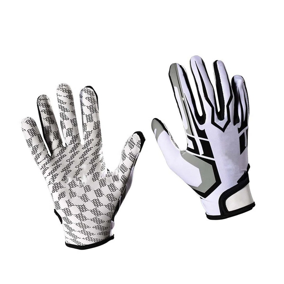 Gants de sport, gants de football américain, maille respirante, doigts, épaisseur moyenne, antidérapants