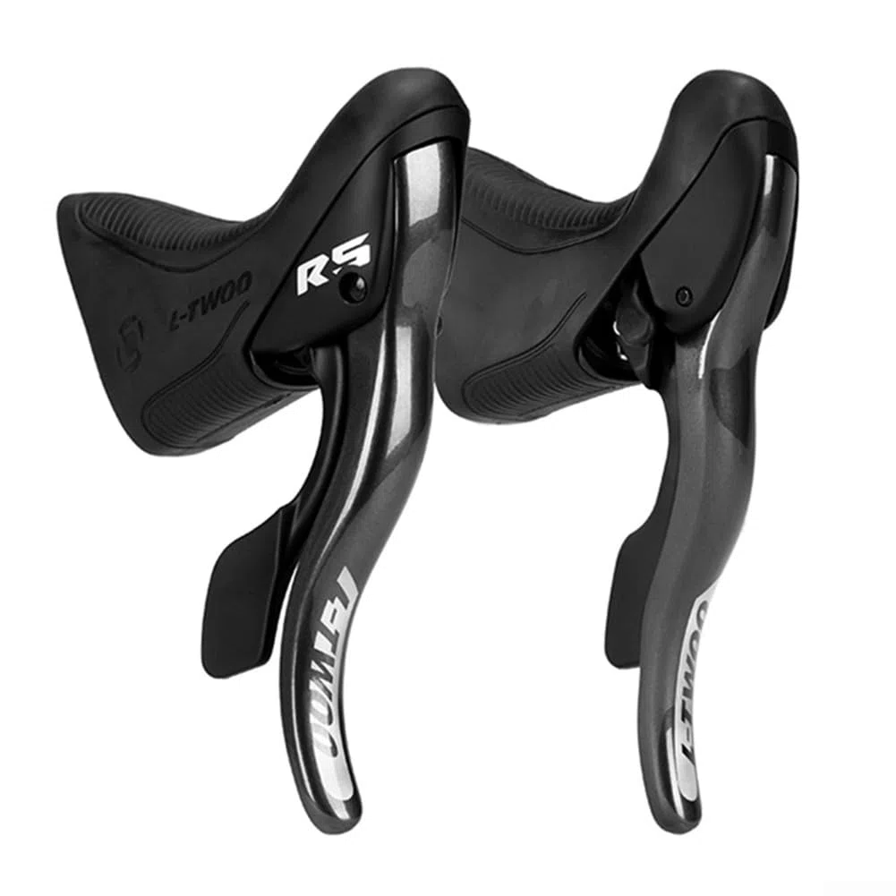 L-TWOO Levier de changement de vitesse pour vélo de route, R2/R3/R5/R7 2 x 7/8/9 vitesses compatible avec dérailleur (R5)
