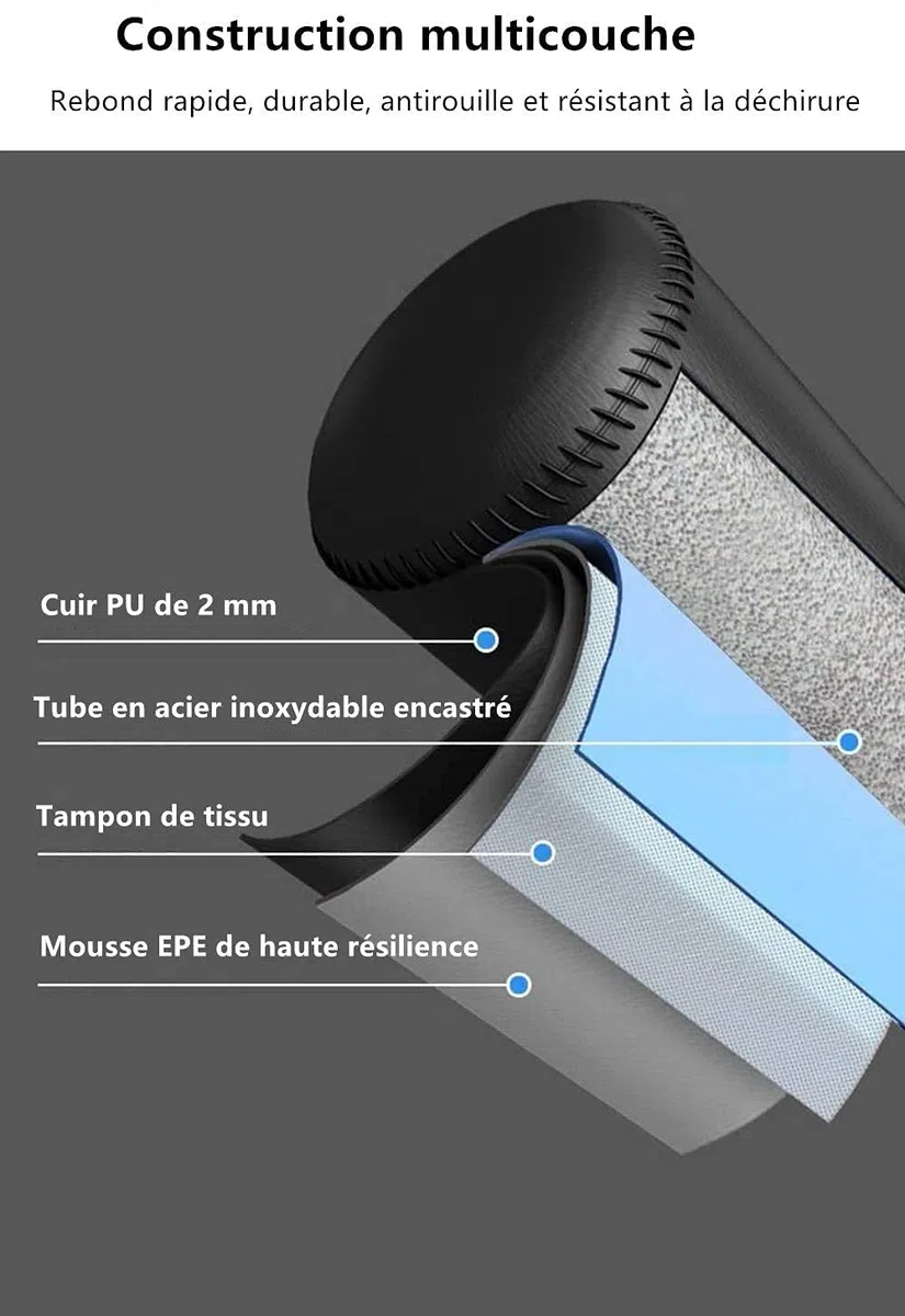 YOLEO Sac de Frappe Boxe sur Pied 175 cm Punching Ball Adulte Autoportant avec 12 Ventouses Sac de Frappe Lourd pour Fitness MMA Taekwondo