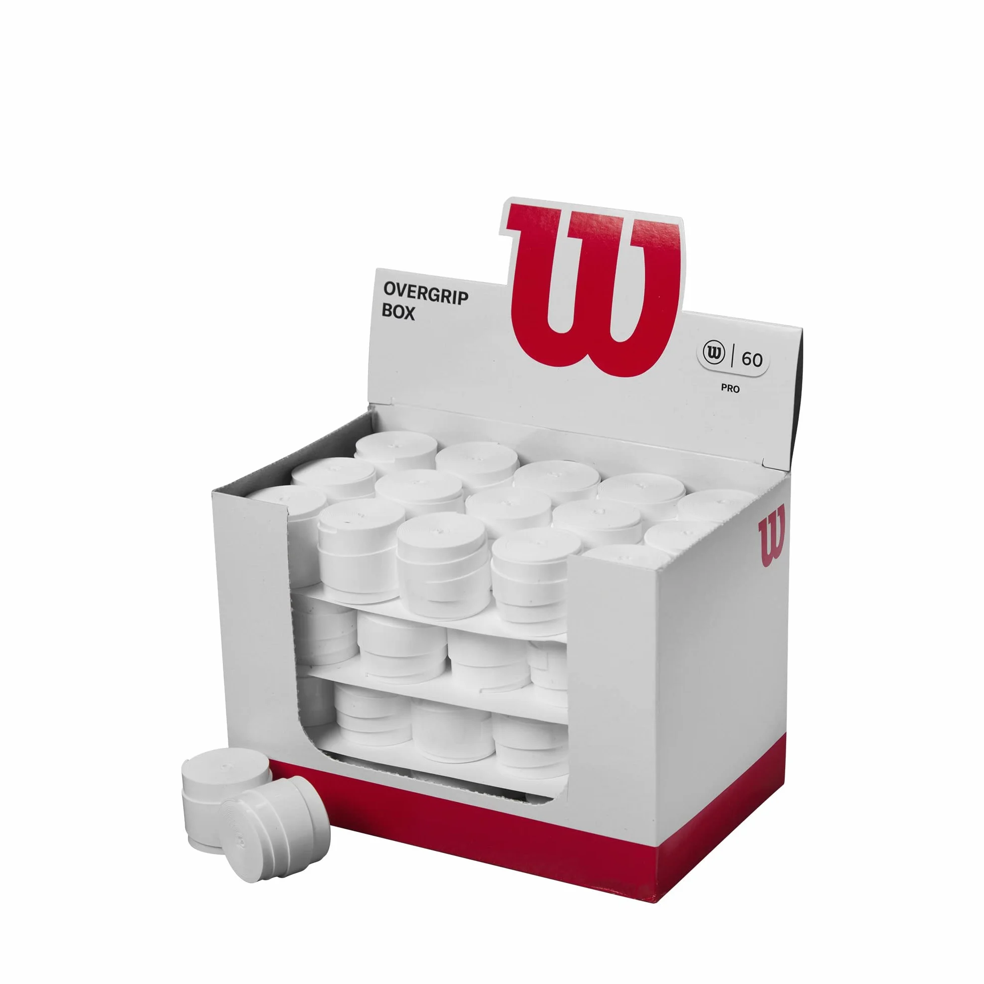 CAJA 60 UDS OVERGRIP WILSON Pro WR8438201001 Blanco
