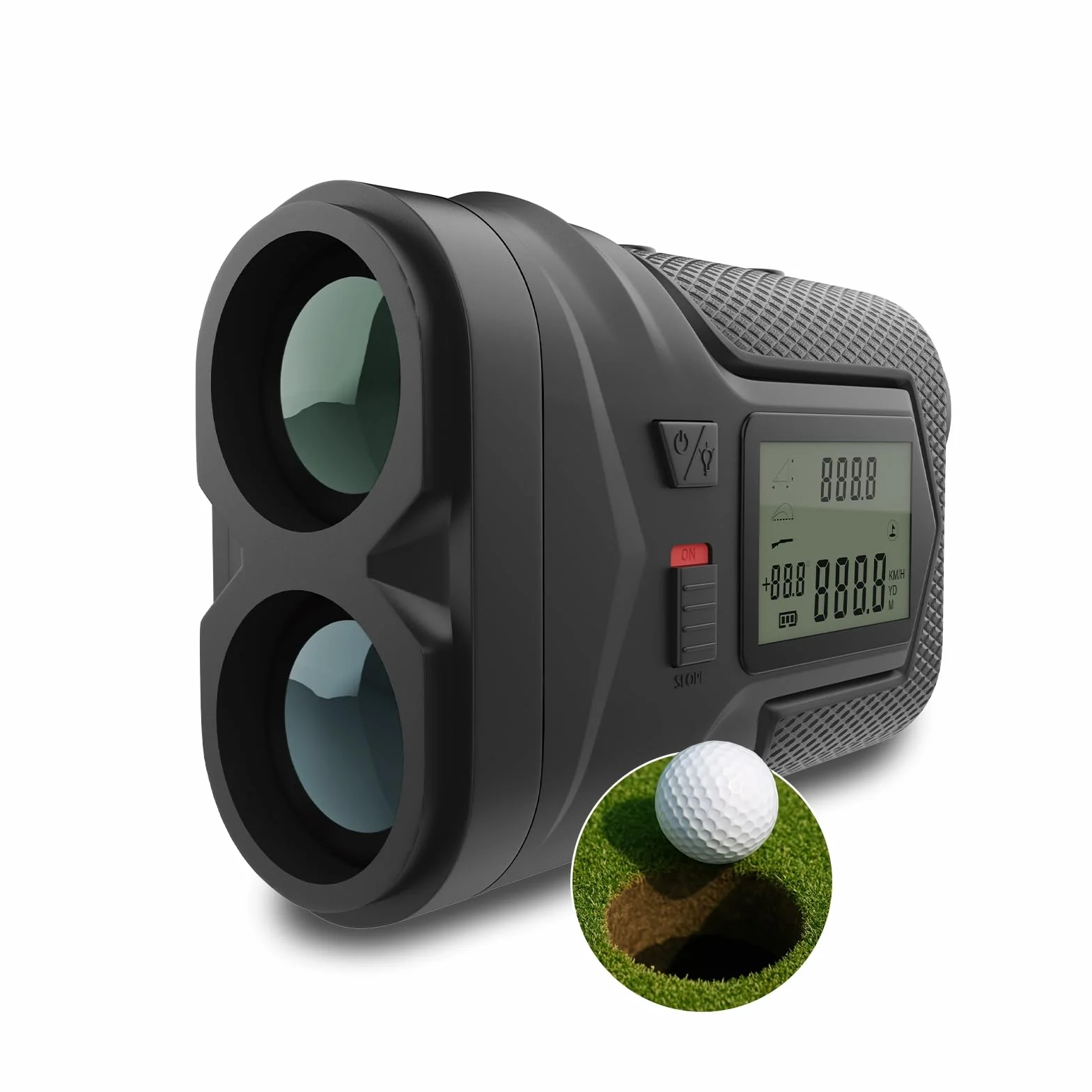 Télémètre Golf 1097M avec Pente on/Off et Verrouillage du Drapeau par WanderS – Télémètre Laser USB-C Rechargeable, Grossissement 6X, Mode Tournoi, Écran Latéral – Accessoire Golf Homme