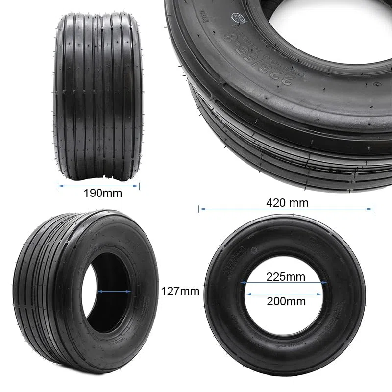 eWheel Pneu tubeless 18 x 9,5 8/225/55 8 lisse pour trottinette électrique haute résistance pour un usage quotidien meilleure adhérence et stabilité en déplacement urbain