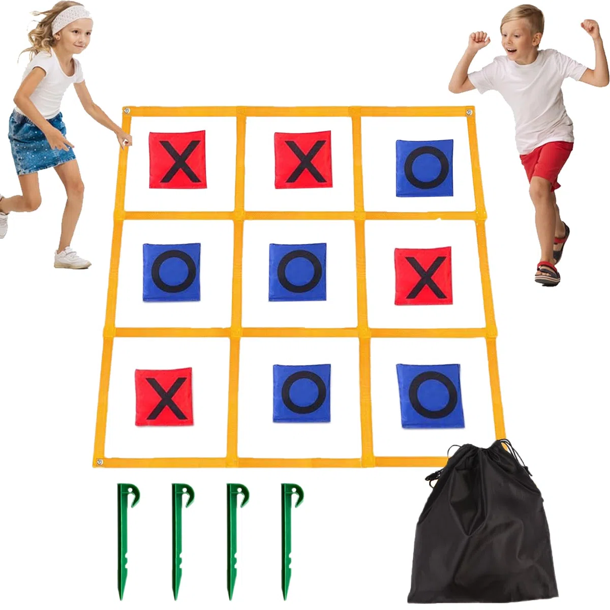 Jeu De Lancer De Sacs De Fèves | Morpion Géant pour L'été Et L'extérieur | Activités Familiales Interactives Et Amusantes - Grand Jardin, Pelouse, Carnaval, Camping, Jeux De Lancer pour Adultes