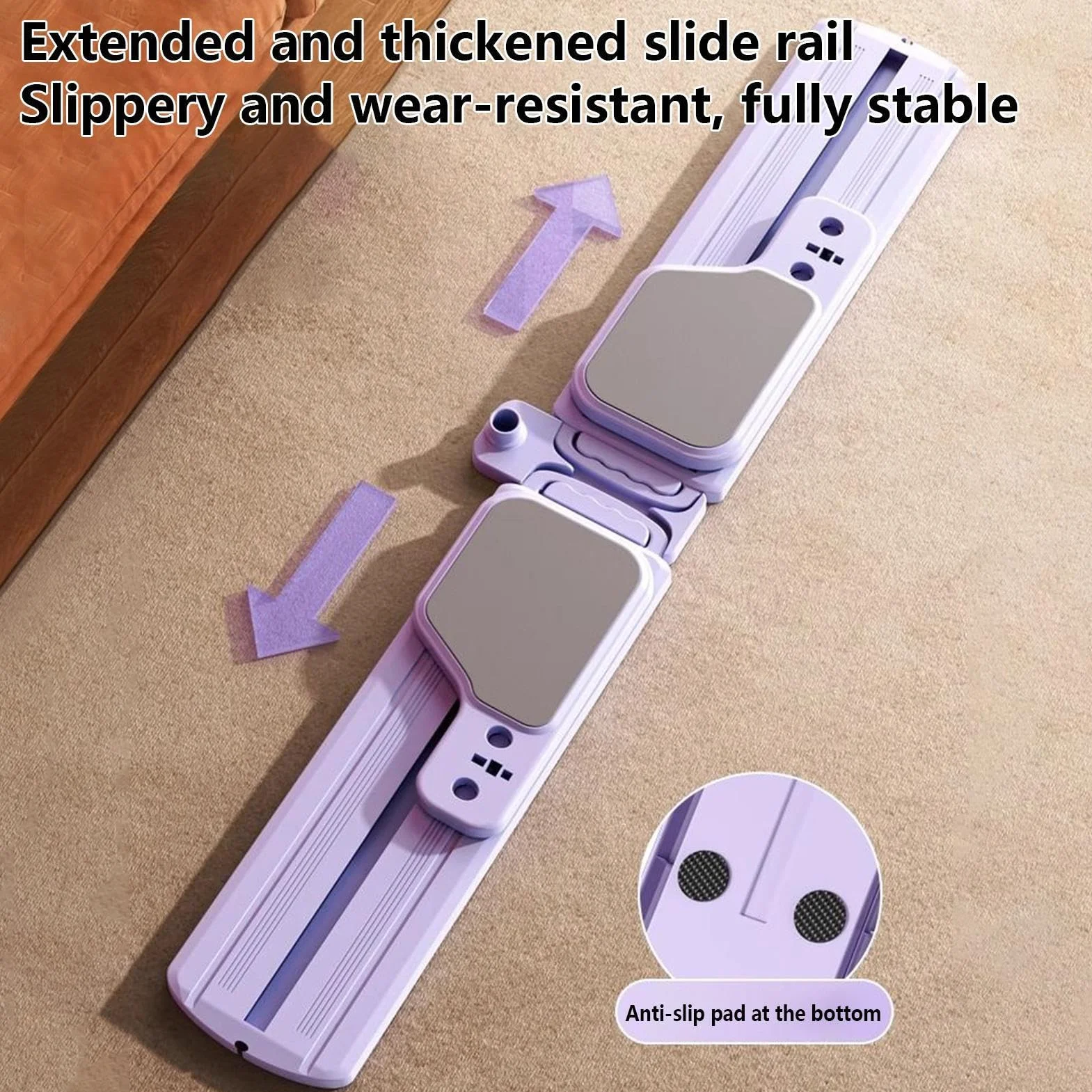 Ski Ski Machine, Entraîneur De Fitness Intérieur, Équipement De Minceur Cardio, Entraîneur D'entraînement Total du Corps, Conception De Mouvement À Faible , 59,06x5,91x5,51 Pouces, pour Le