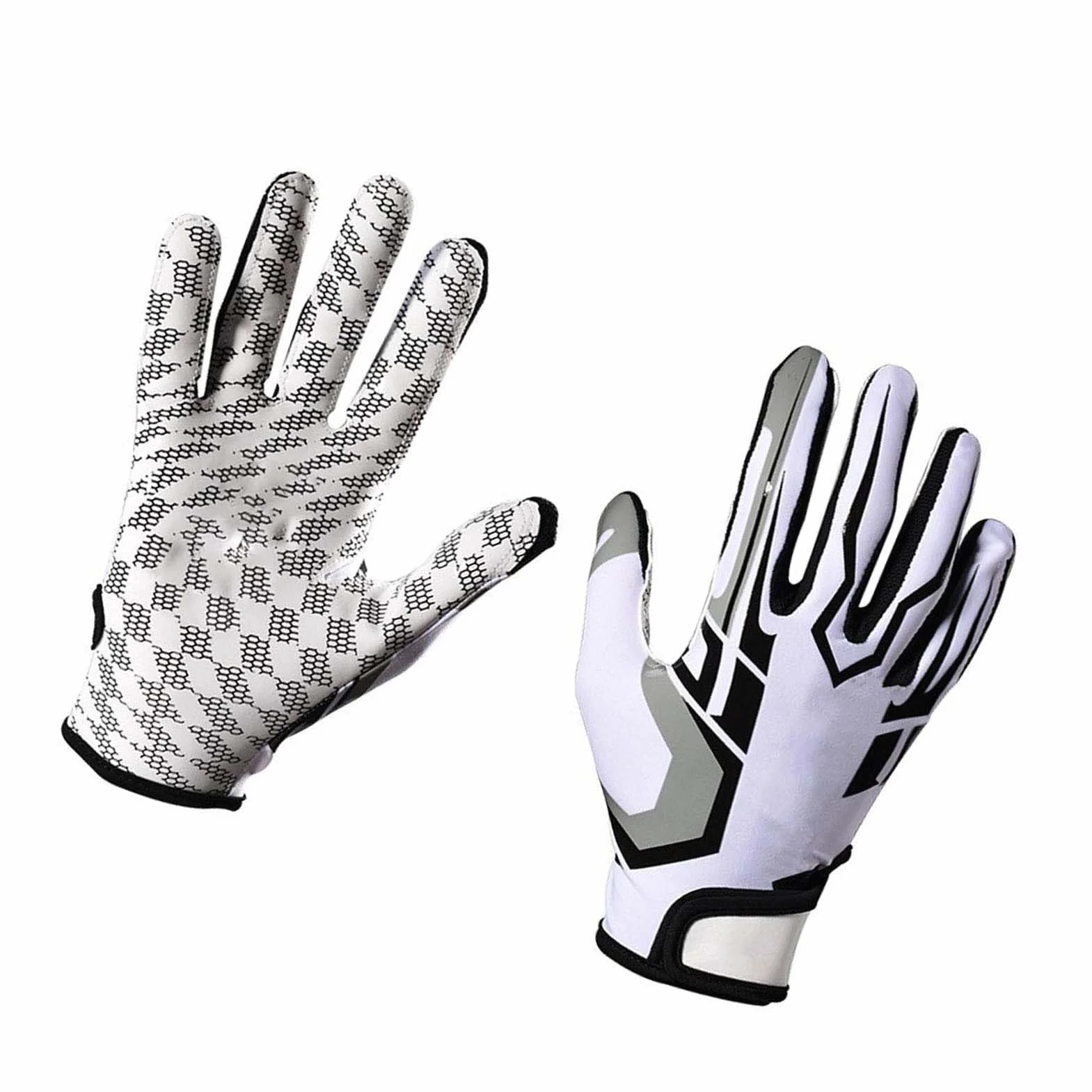 Gants de sport, gants de football américain, maille respirante, doigts, épaisseur moyenne, antidérapants
