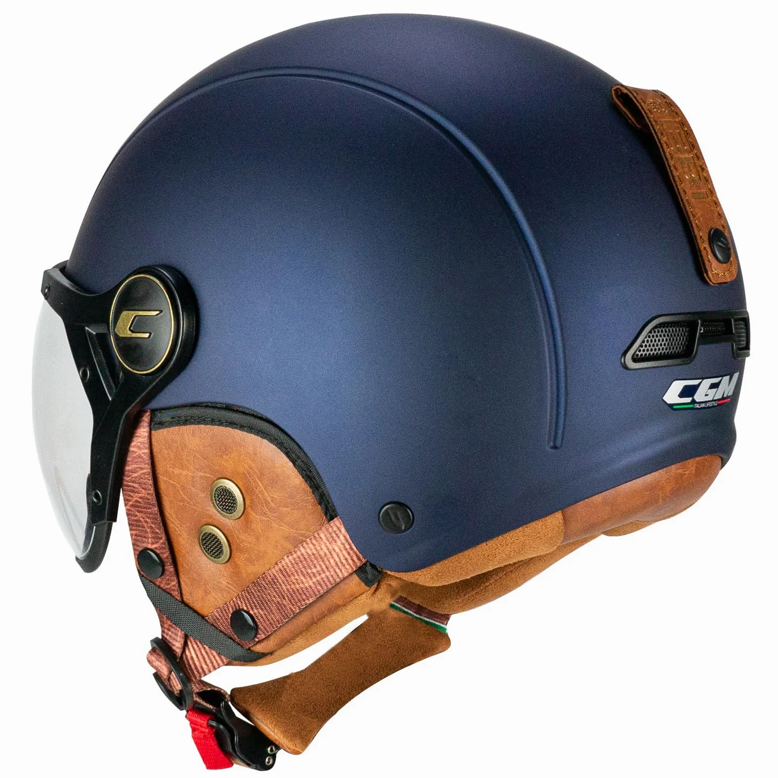 CGM EBI Casque de Ski Unisexe pour Adulte, Bleu Satin, L (59cm)