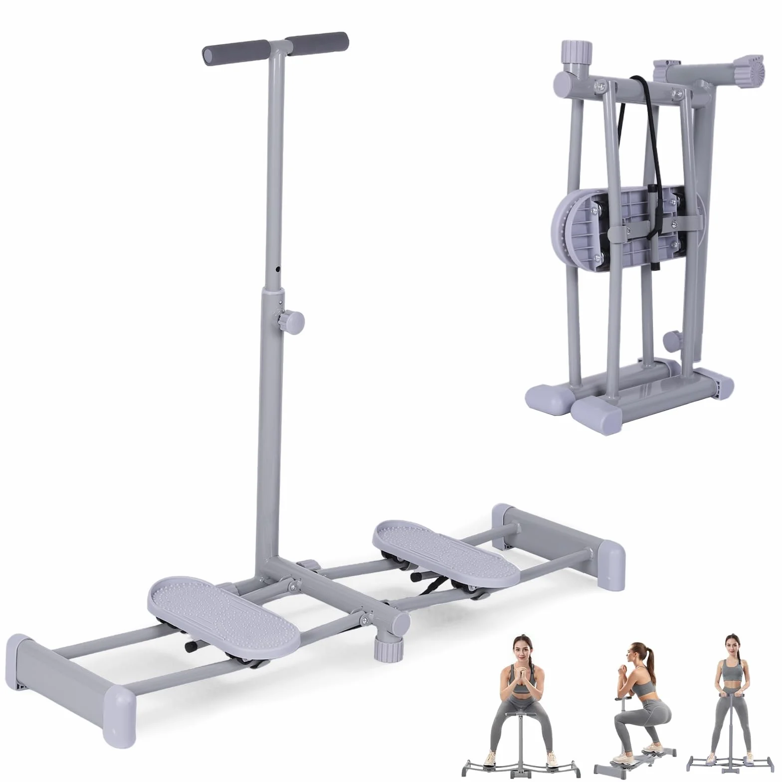 Simulateur De Ski, Entraîneur De Cuisses, Réglable Appareil Pliable pour Jambes, Plancher Pelvien pour Femmes, Appareil De Perte De Poids pour Abdomen, Jambes, Fessiers, Fitness À Domicile