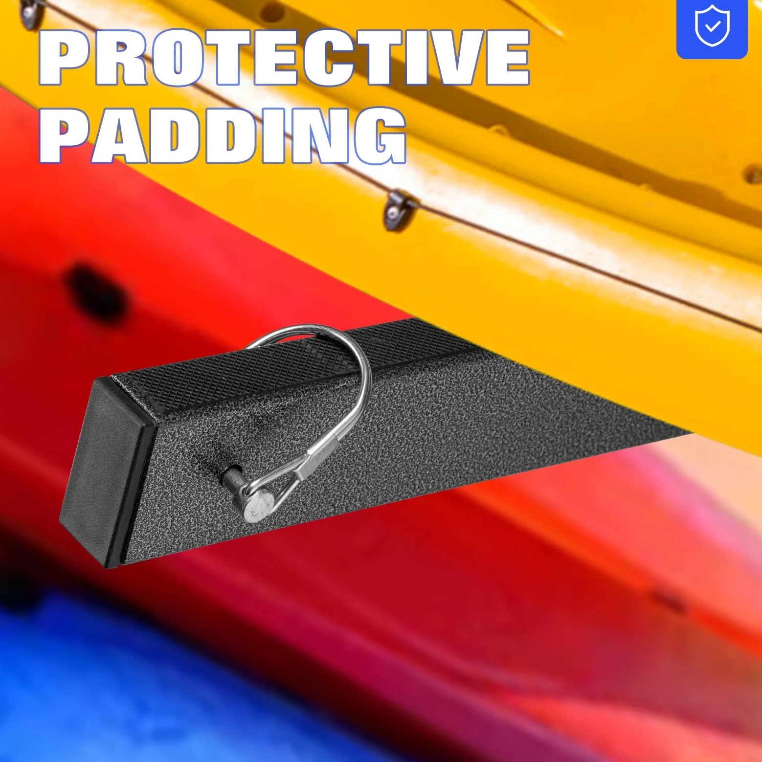 Heavy Duty Freestanding Kayak Rack s'en tient 3 planches, stockage extérieur résistant aux intempéries pour SUP Canoe Paddleboard, tampons en feutre de protection, cadre en acier industriel, support f