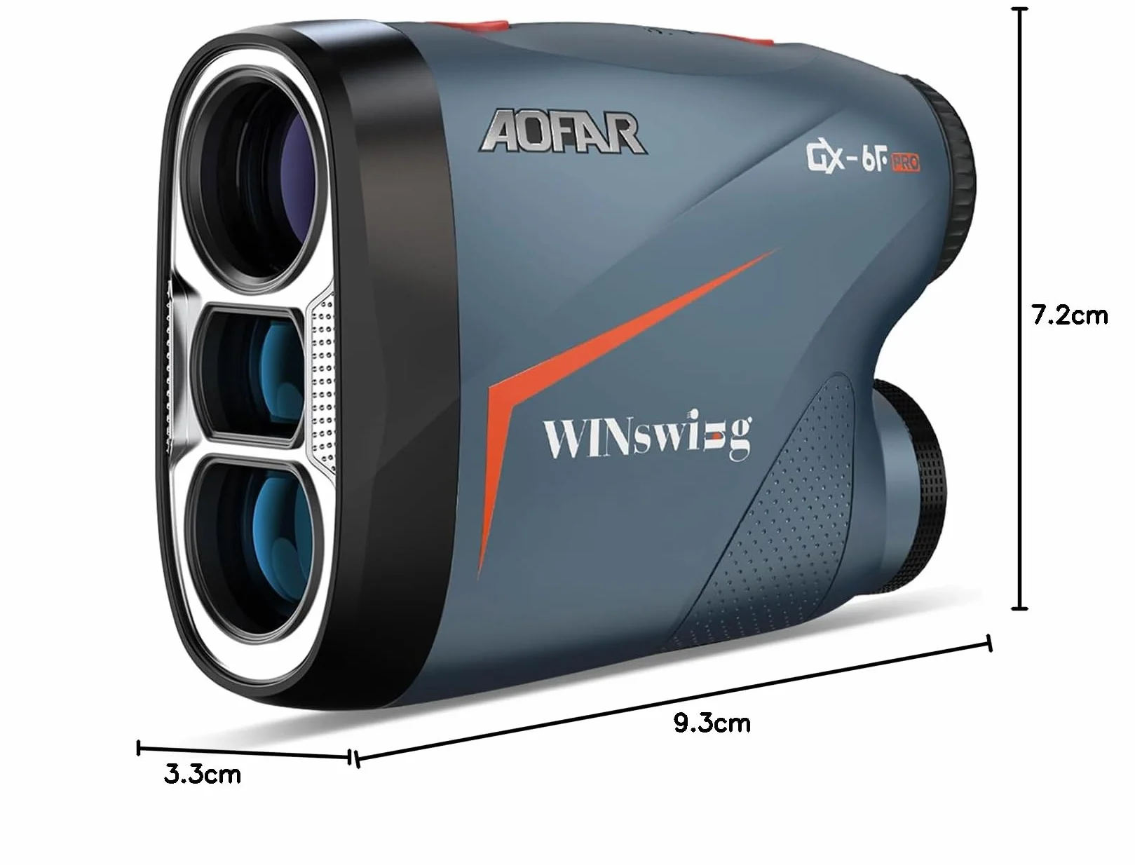 AOFAR GX-6F Pro Télémètre de Golf avec Pente, 600Y, Télémètre à Balayage Continu, Verrouillage des Drapeaux avec Vibration Pulsée pour la compétition, Lecture à 0,2 Seconde, Version Upgradée