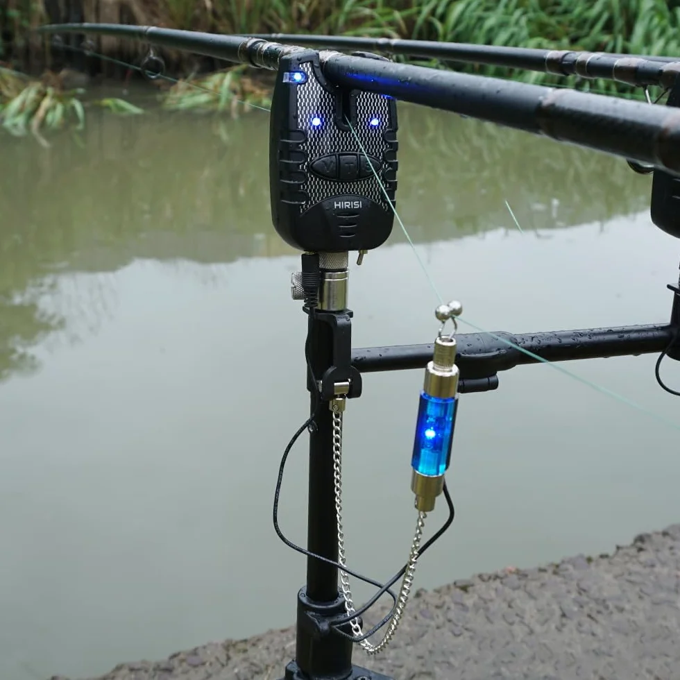 Alarme de pêche à la Carpe et échangistes réglés LED Bleue B14A