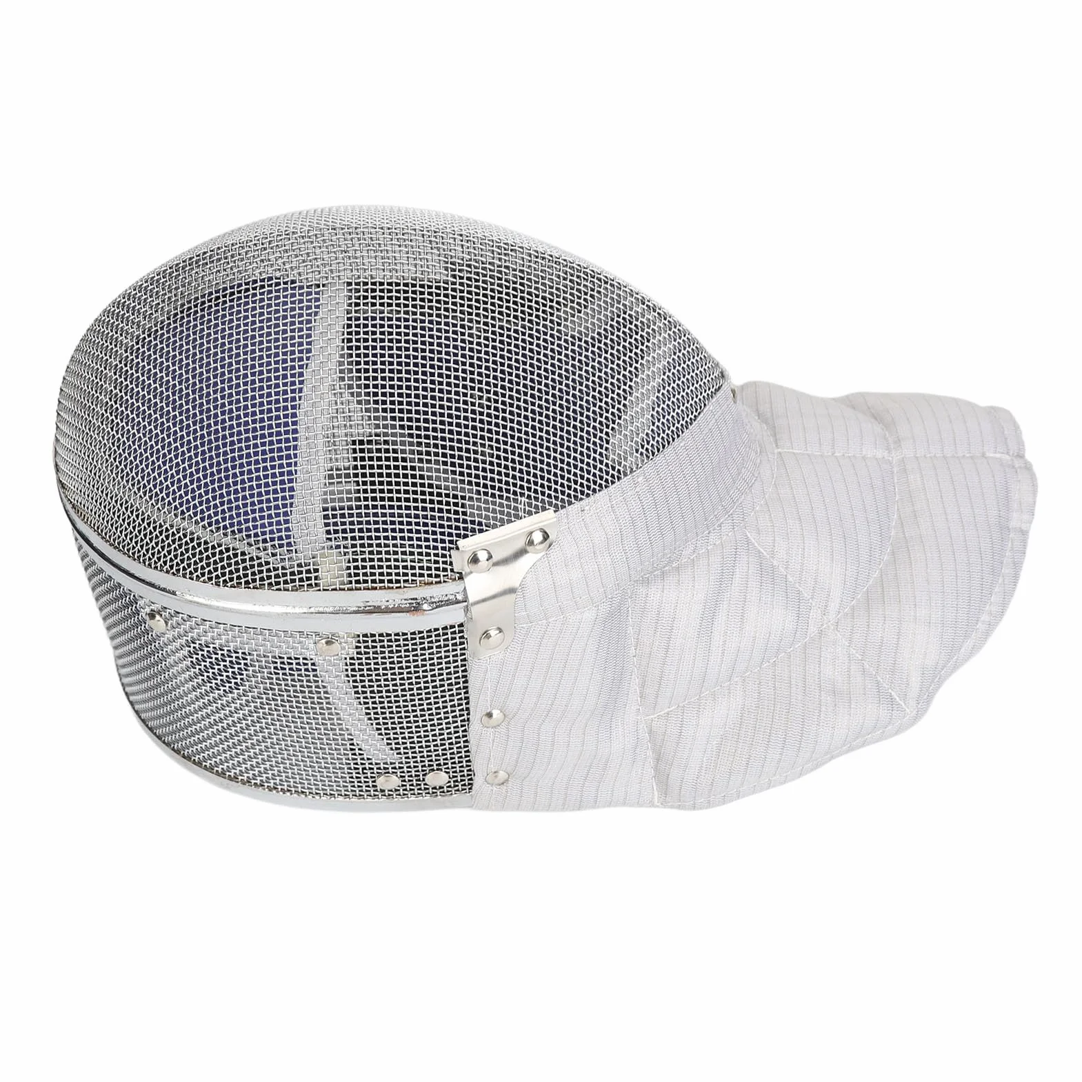 Casque d'escrime, Casque en d'acier certifié CE 350N avec Bavoir rembourré en Cuir PU, Idéal pour Les Escrimeurs Débutants et Expérimentés