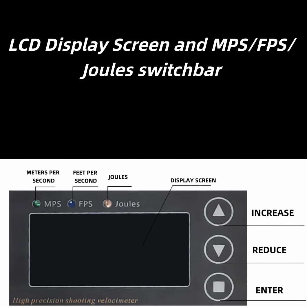 Compteur de vitesse balistique chronographe LCD FPS MPS pour fusil tir à l'arc flèche