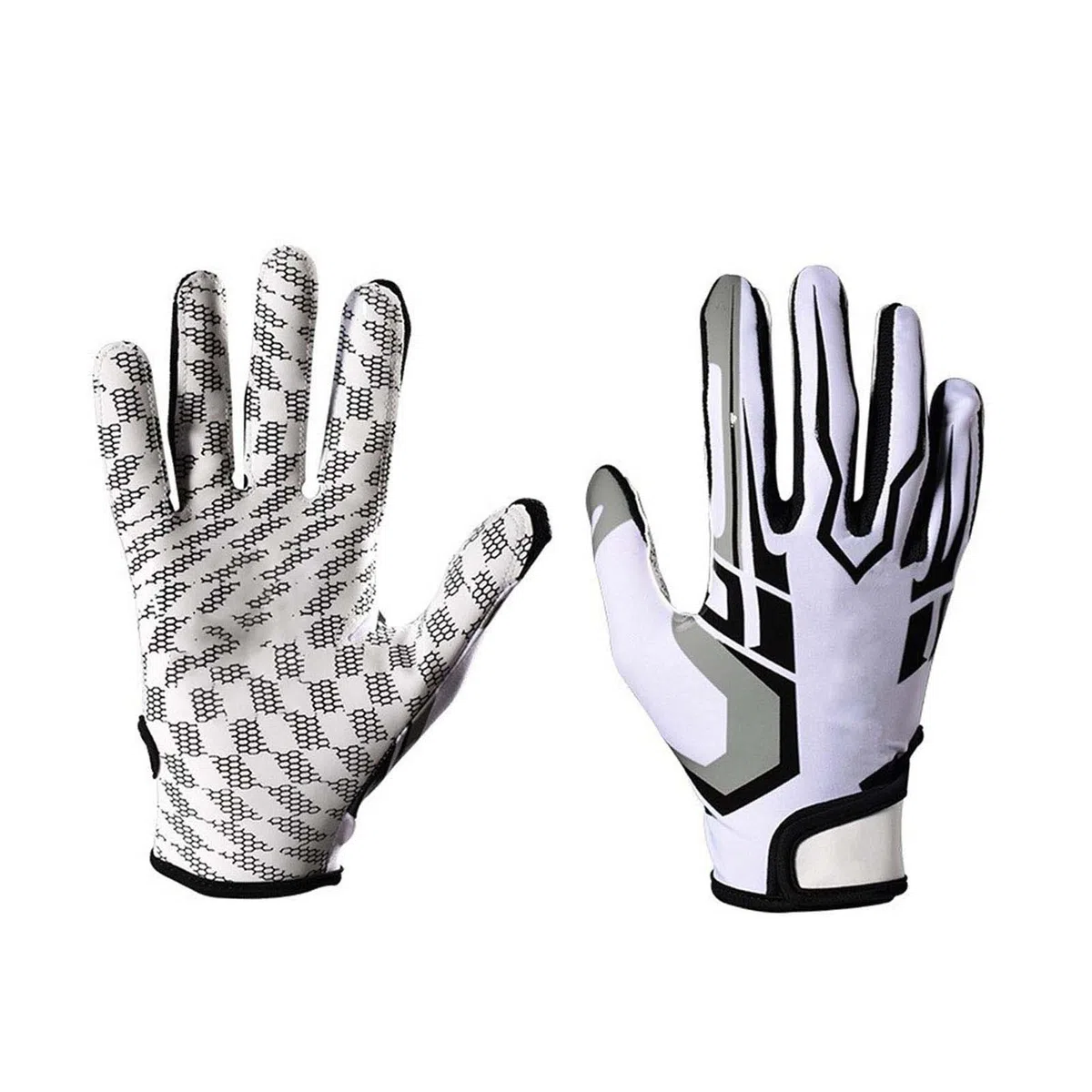 Gants de sport, gants de football américain, maille respirante, doigts, épaisseur moyenne, antidérapants