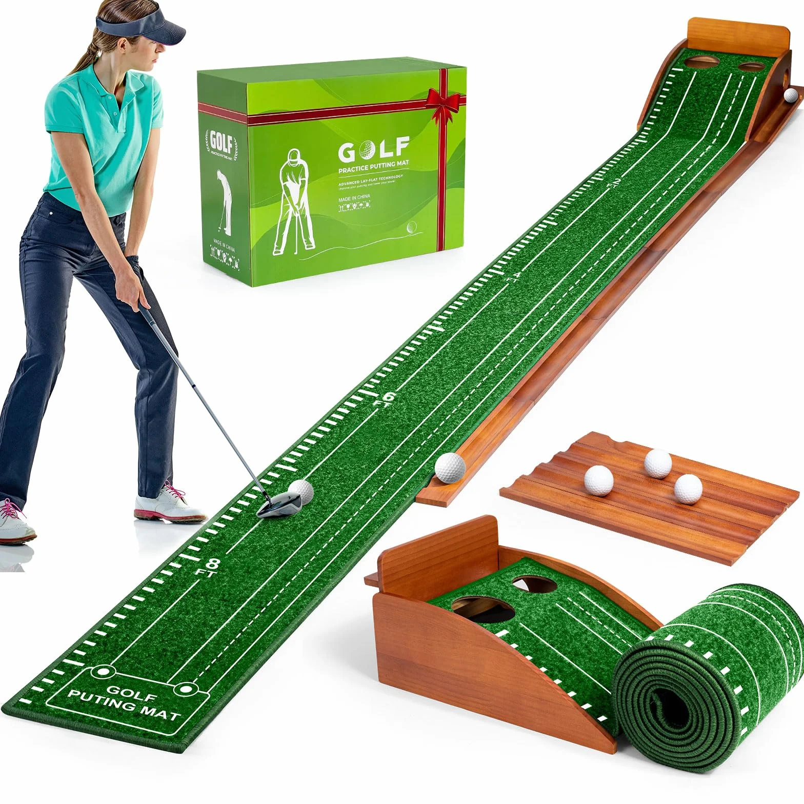 Tapis de puting, Tapis de Putting, Tapis de Golf d'intérieur, Tapis de Putting Green, Tapis de Golf, Pratique de Putting, Putting