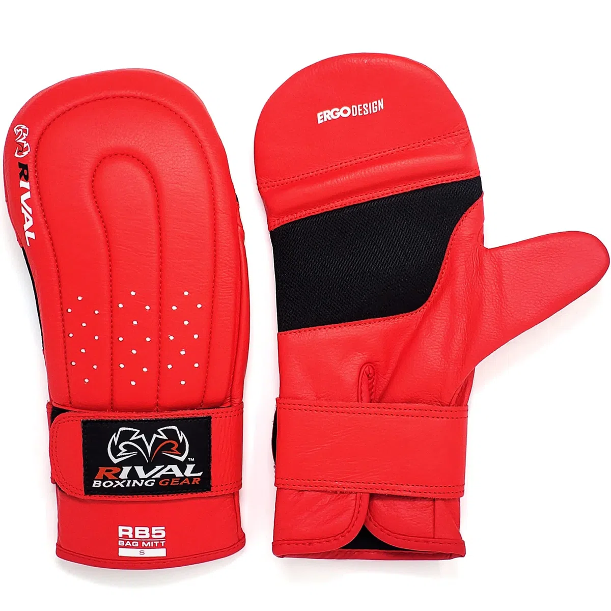 Rival de boxe Sac Mitts-rb5, Red