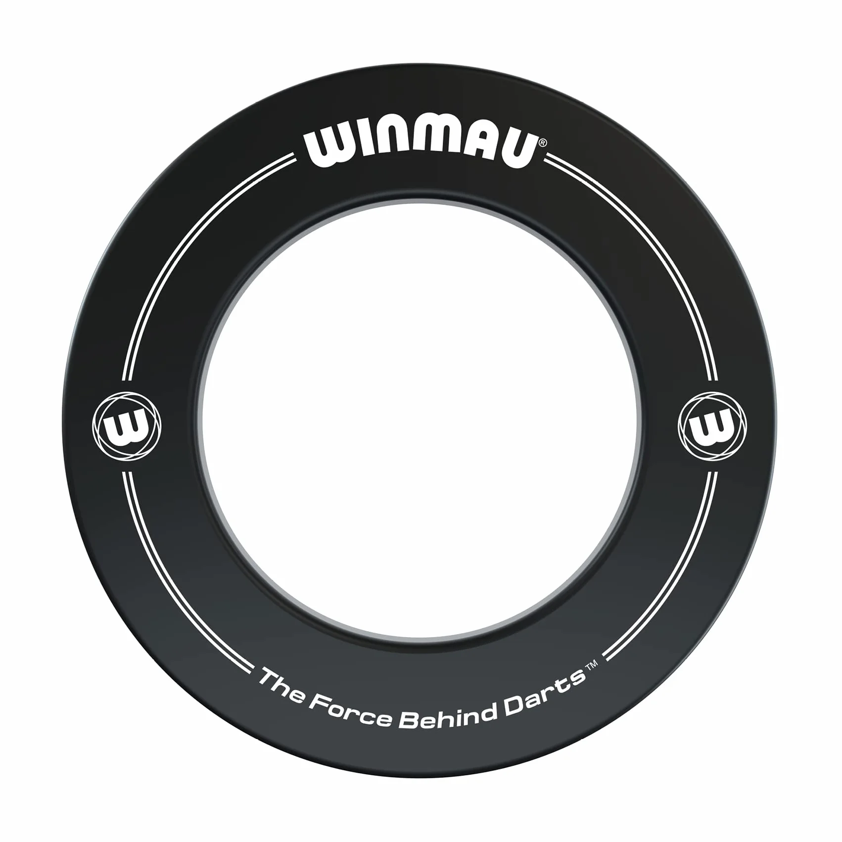 Winmau Cible de fléchettes avec Contour imprimé Noir