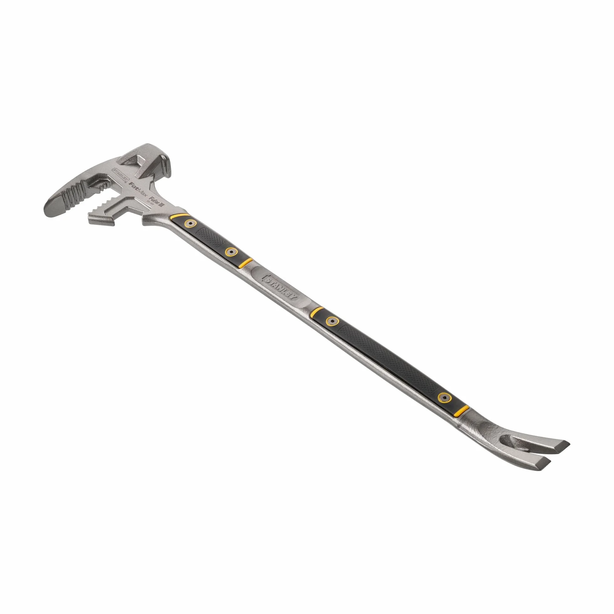 STANLEY 1-55-120 Marteau Multifonctions Gamme FATMAX - Outil 4 En 1 Marteau, Pince À Décoffrer, Arrache Clous Et Pied De Biche - Double Mâchoire - Barre En Acier D'Une Seule Pièce