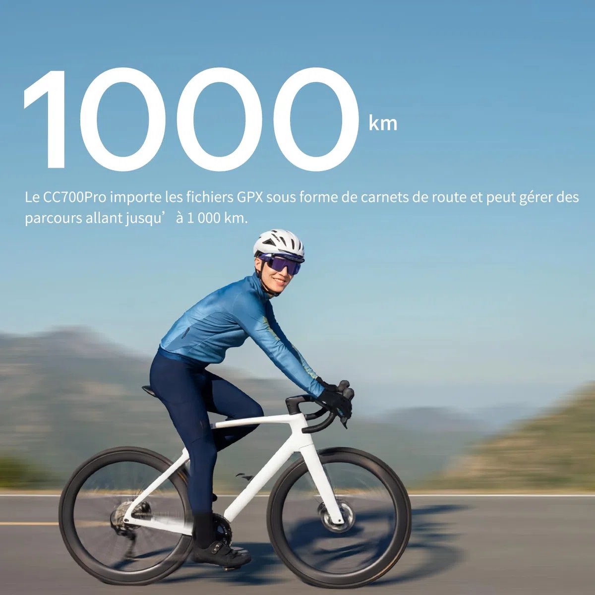 GEOID CC700 Pro GPS Compteur Velo Touchscreen 2,8 Pouces avec Cartes Complètes – Compteur Vélo GPS sans Fil avec Navigation Carte, Ant+ & Bluetooth, IPX7 Étanche, 15-25H Autonomie