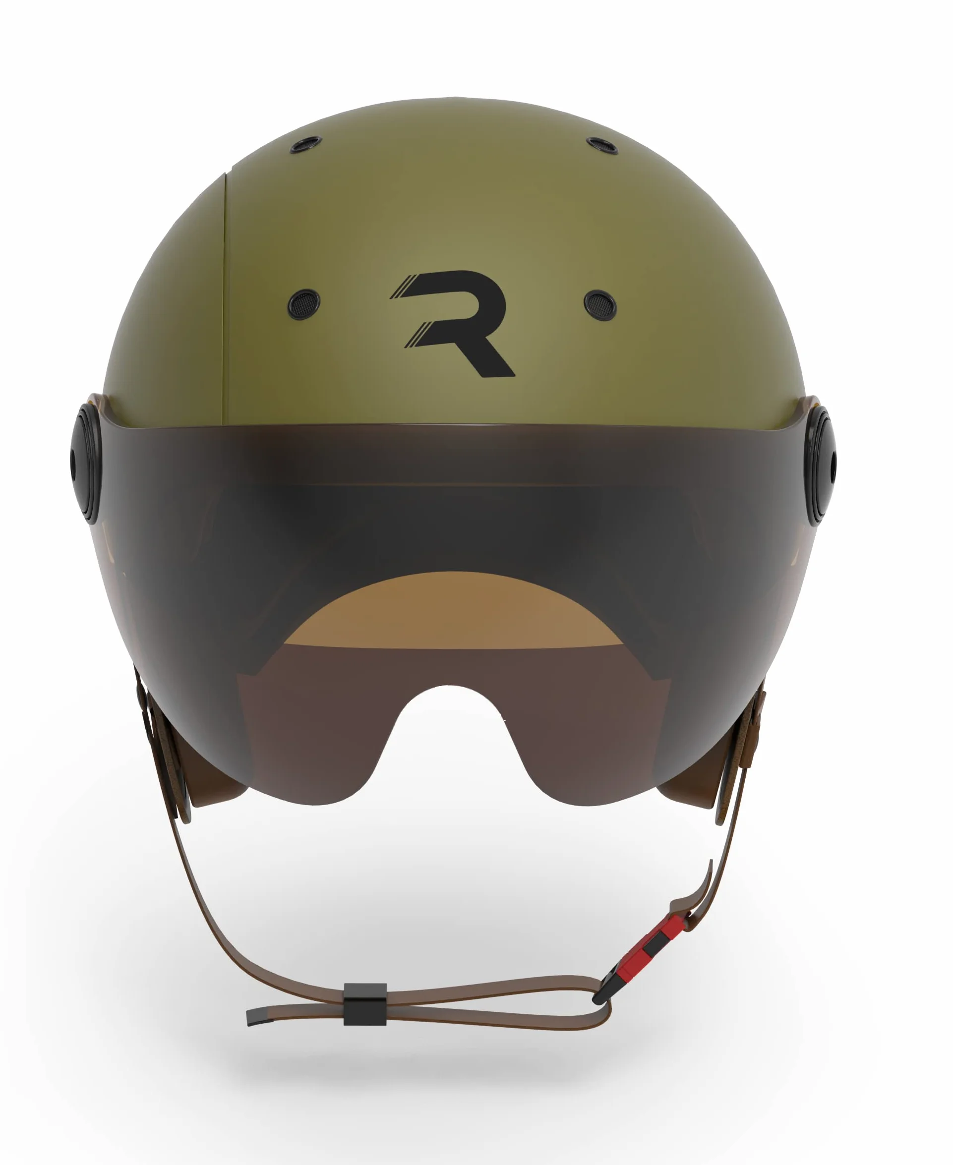 REVOE Casco Karm Casque vélo, Trottinette et Roller Adulte Unisexe, Mat Kaki, S