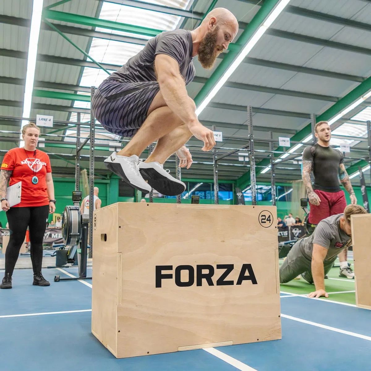 Forza Box Jump Pliometrie 3-en-1 – Appareil Musculation, Fitness & Crossfit | Plyobox en Bois pour Box Training | Hauteur Réglable de 51cm, 61cm & 76cm Plyo Box
