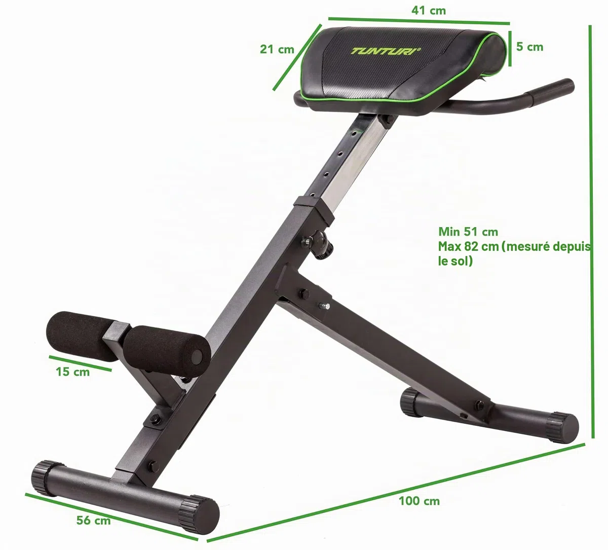 Tunturi CT40 Banc de Musculation Abdos/Lombaires