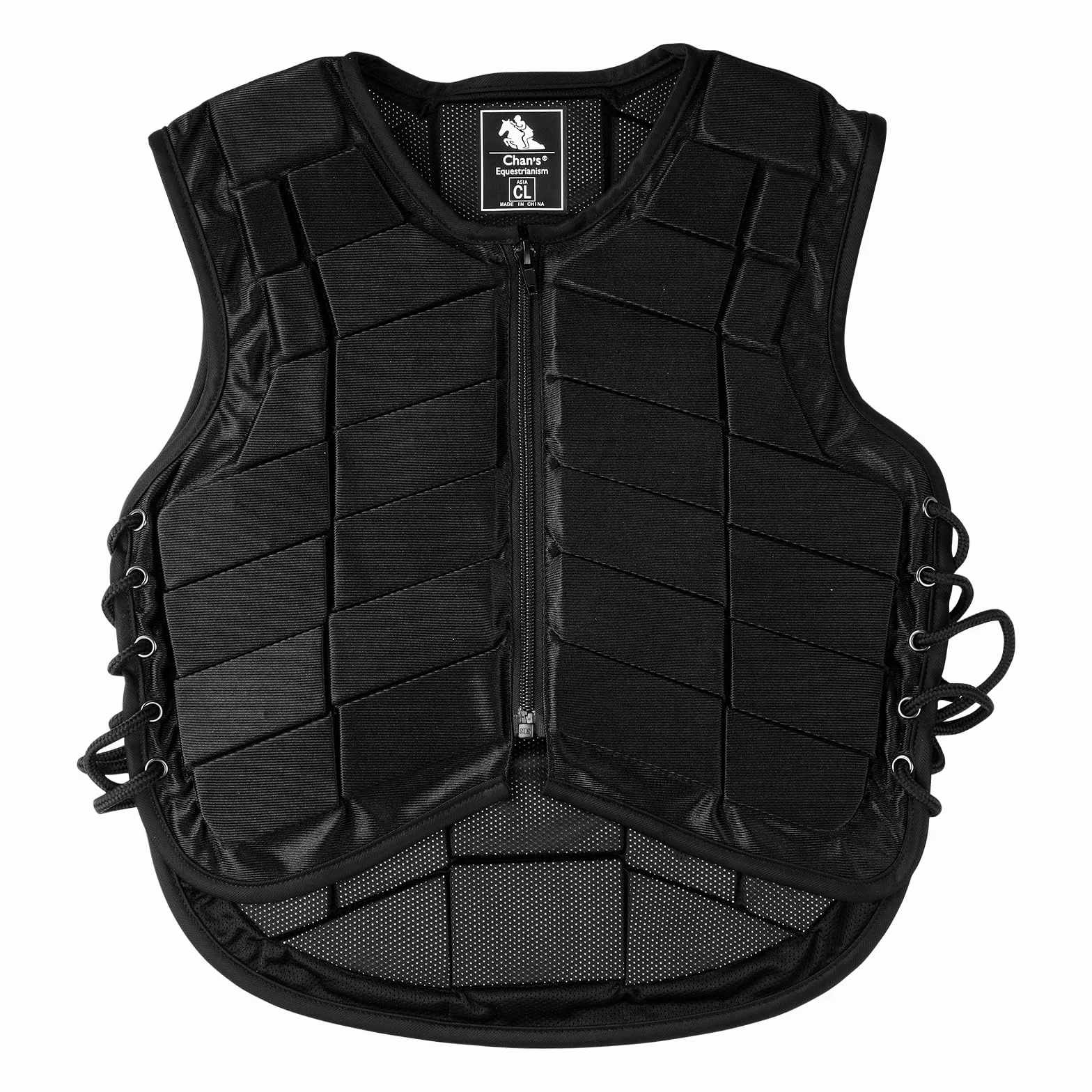 Protecteur De Corps D'équitation, Gilet De Sécurité D'entraînement D'équitation De Protection Noir en Acrylique, Gilet D'équitation Confortable pour Garçons Filles Enfants Enfants(CL)