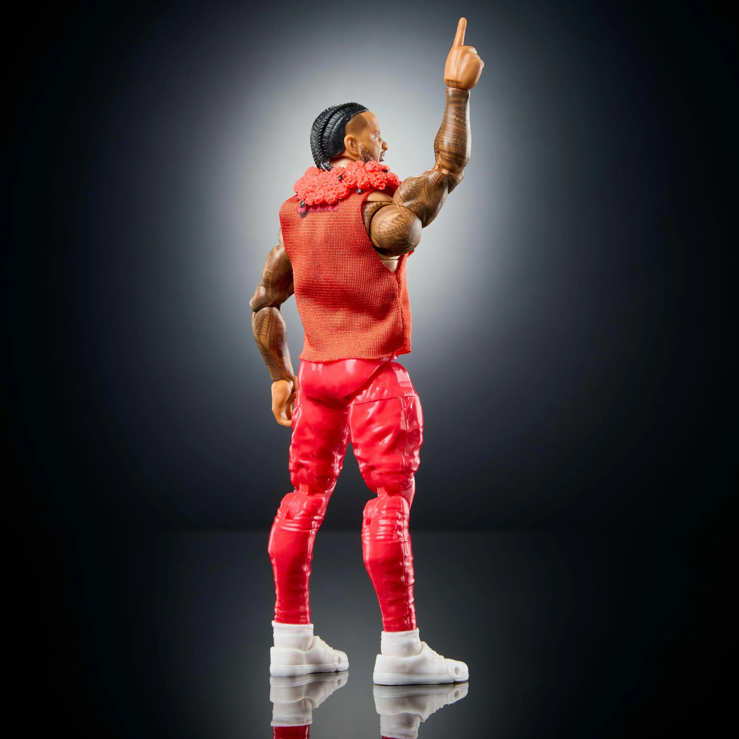 Mattel WWE Ultimate Edition Ensemble de Figurines et Accessoires Jimmy USO 15,2 cm à Collectionner, têtes et Mains interchangeables, 30 Points d'articulation