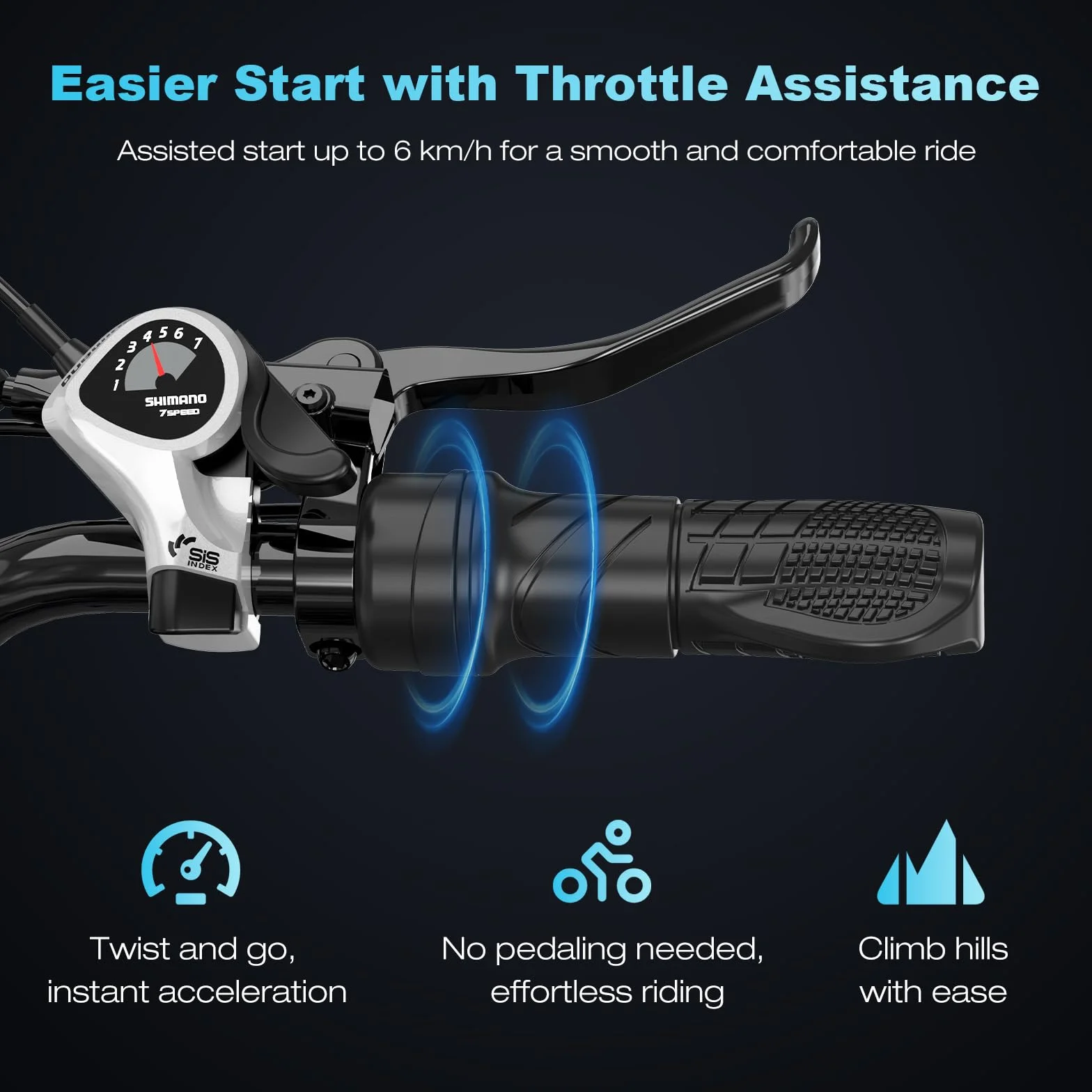 EVERCROSS Vélo Electrique pour Adultes, 16''/20" Vélo Electrique à Gros Pneus, 250W E Bike,Jusqu'à 25KM/H, 36V/48V Batterie Amovible, Vélo Tout-Terrain Electrique pour la Neige de Montagne