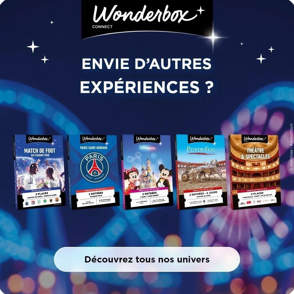 Wonderbox Connect - Coffret Cadeau - PSG Stadium Tour - 2 entrées pour Une Visite du Stade Mythique et du musée - Parc des Princes - Validité 27 Mois