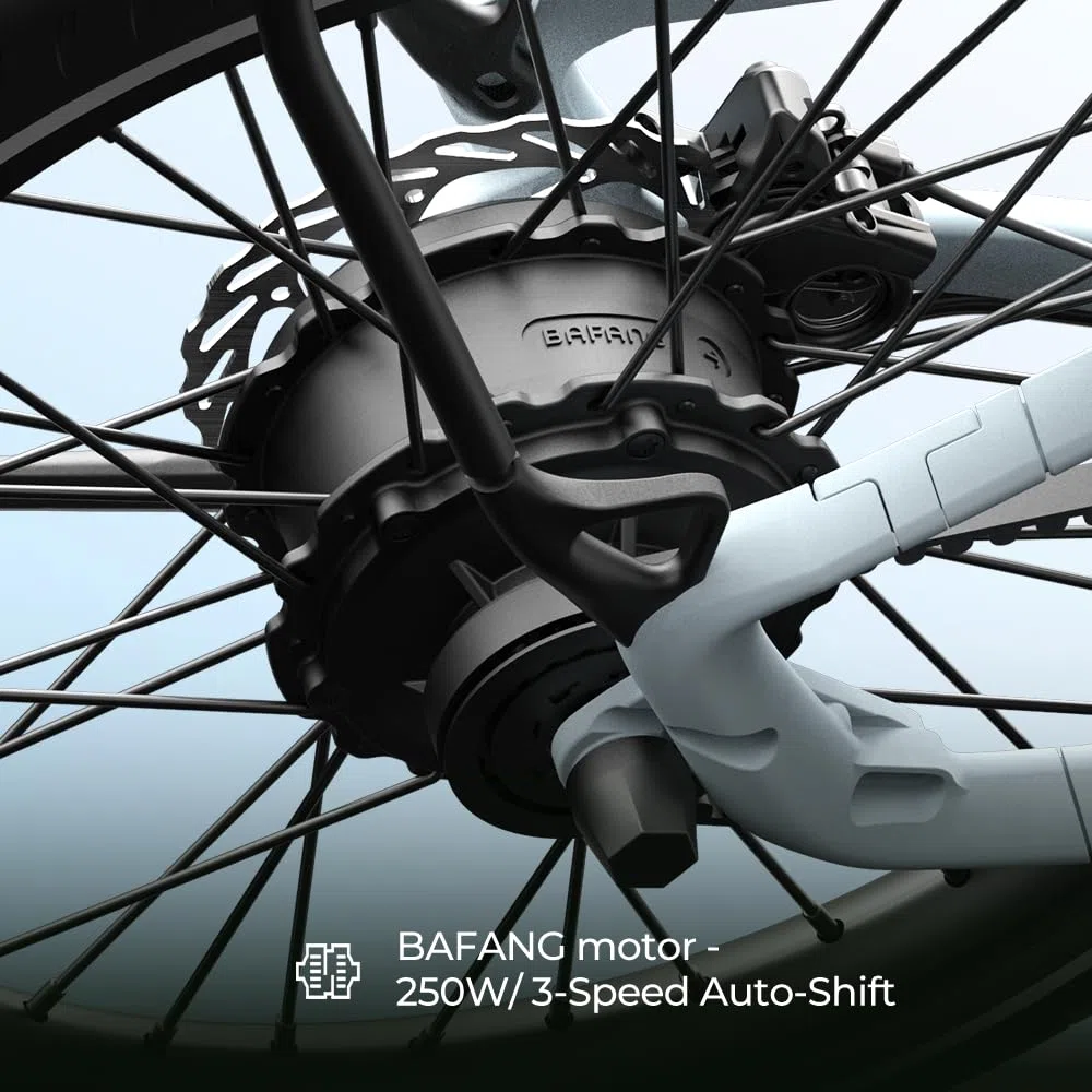 Vélo électrique Pliable ADO Air20Ultra2026 20″ pour Adultes, Transmission par Courroie, Mmoteur Bafang, Modes ECO et Sport, 2/3 Vitesses, LCD, APP+NFC, Autonomie Jusqu'à 100 km