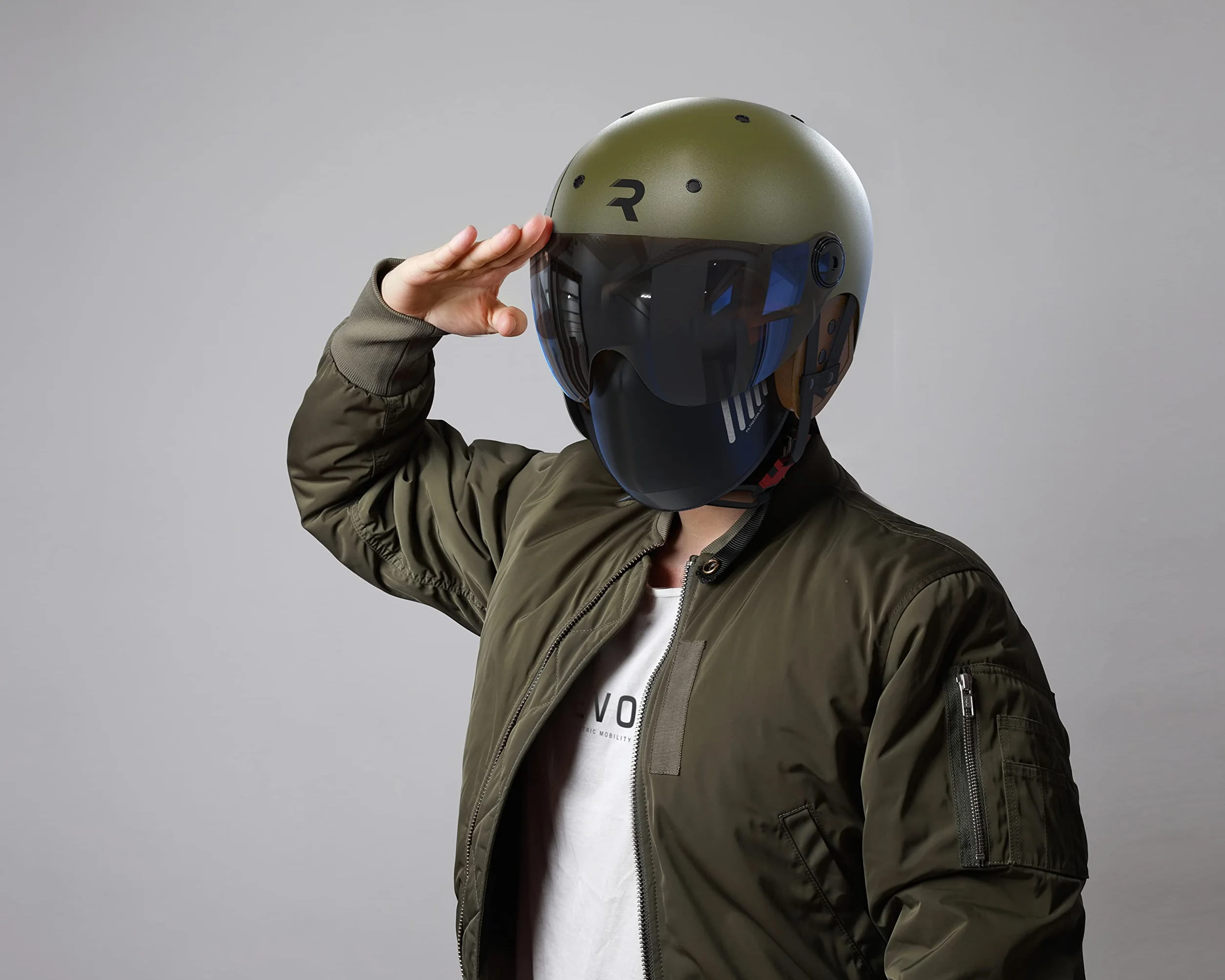 REVOE Casco Karm Casque vélo, Trottinette et Roller Adulte Unisexe, Mat Kaki, S