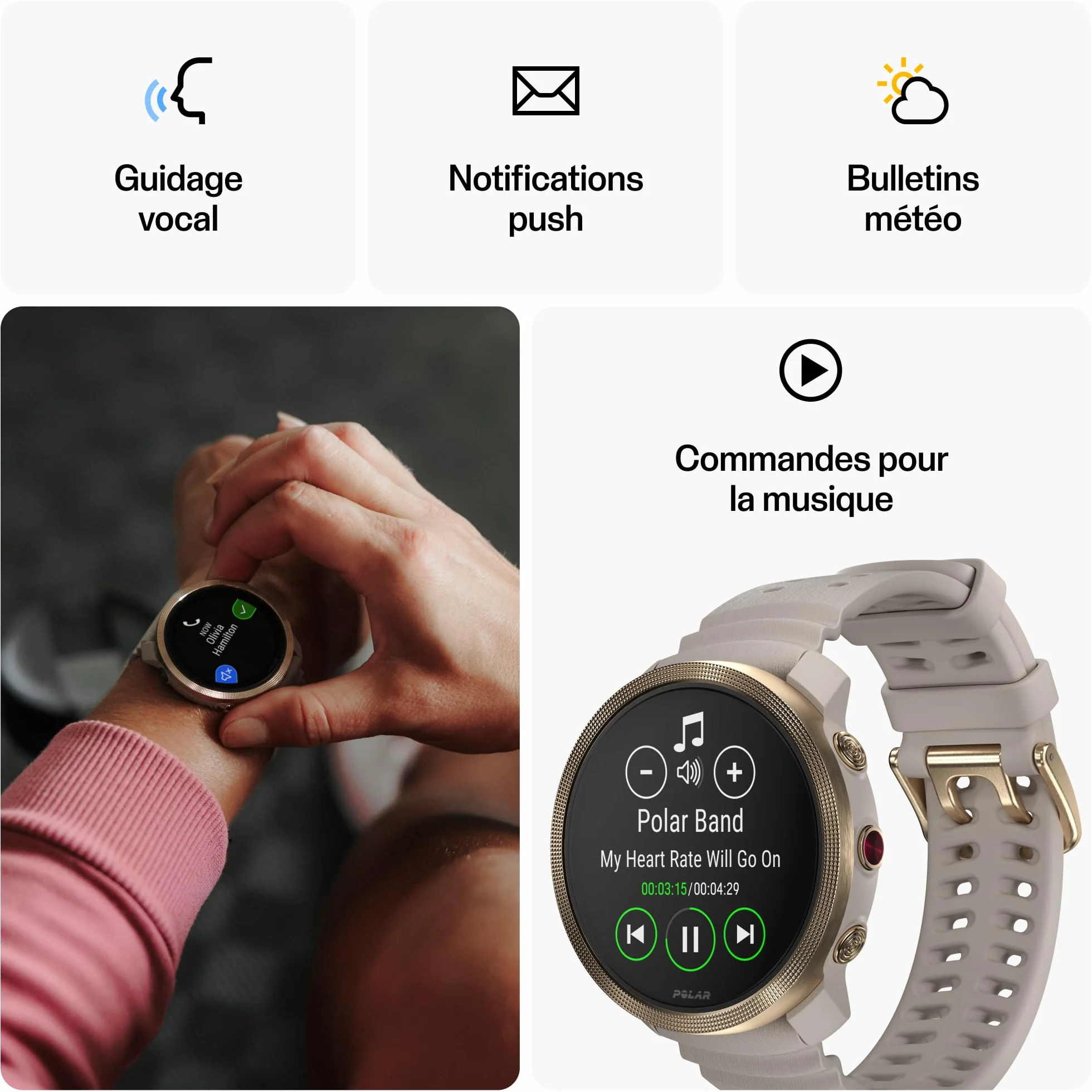 Polar Vantage M3 – Montre de Running avec Écran AMOLED, GPS Double Fréquence, Outil Navigation Ultra Précis, Autonomie Jusqu'à 7 Jours
