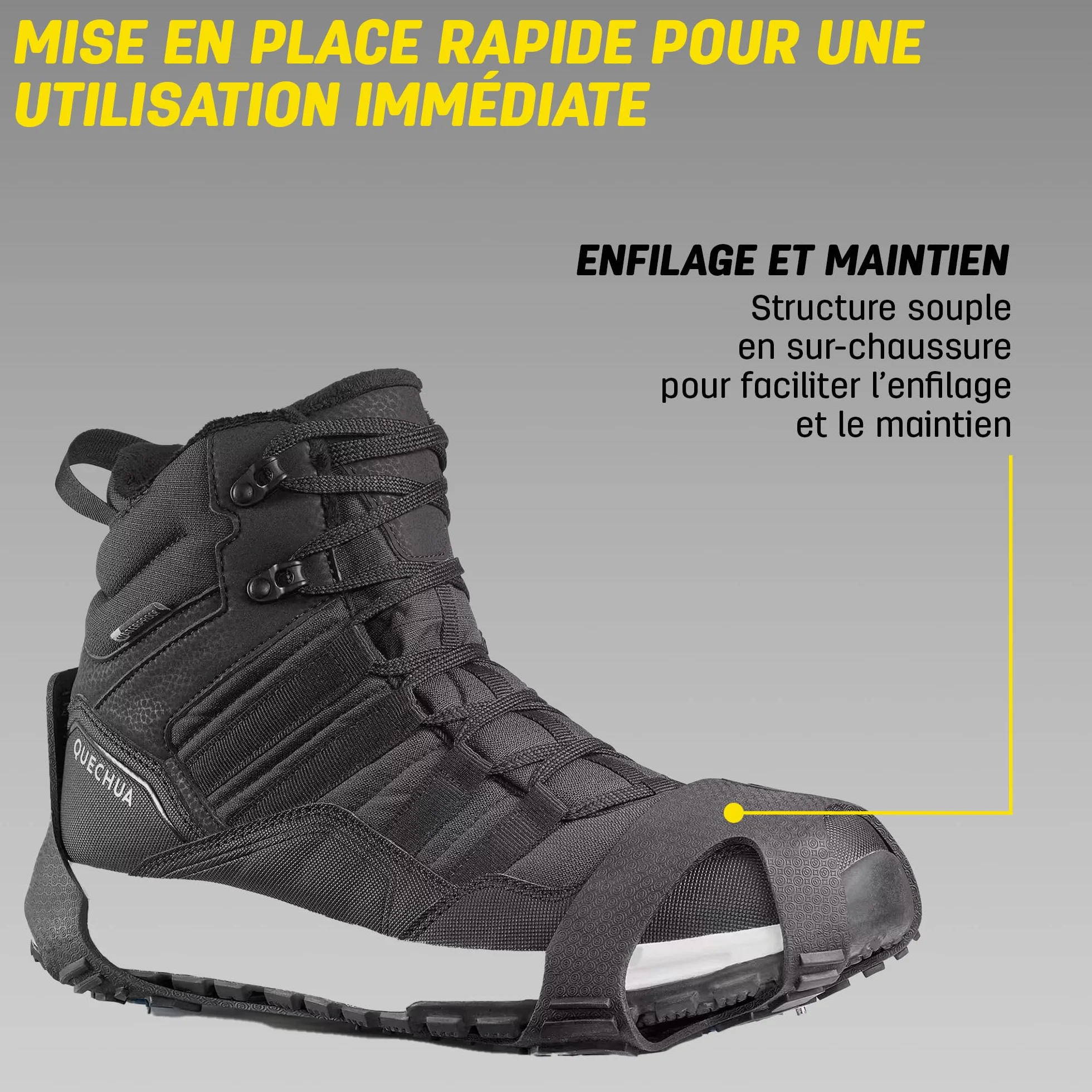 Sidas Crampons à Neige 9 Pointes en Métal Antidérapants pour Glace et Neige Dure