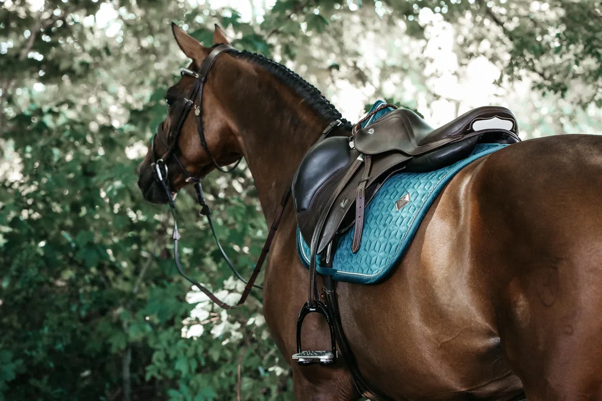 Kentucky Tapis DE Selle Velvet Emeraude Saut Cheval