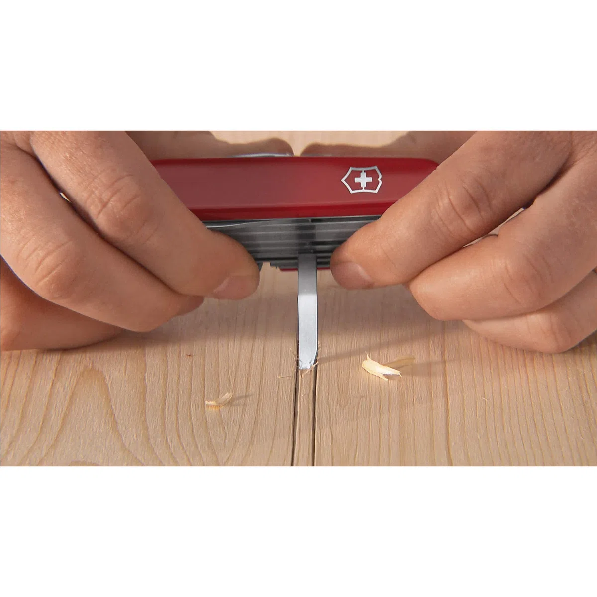 Victorinox Ranger Grip 55 Couteau de Poche Suisse, Multitool, 12 Fonctions, Grande Lame Fixe, Tire Bouchon