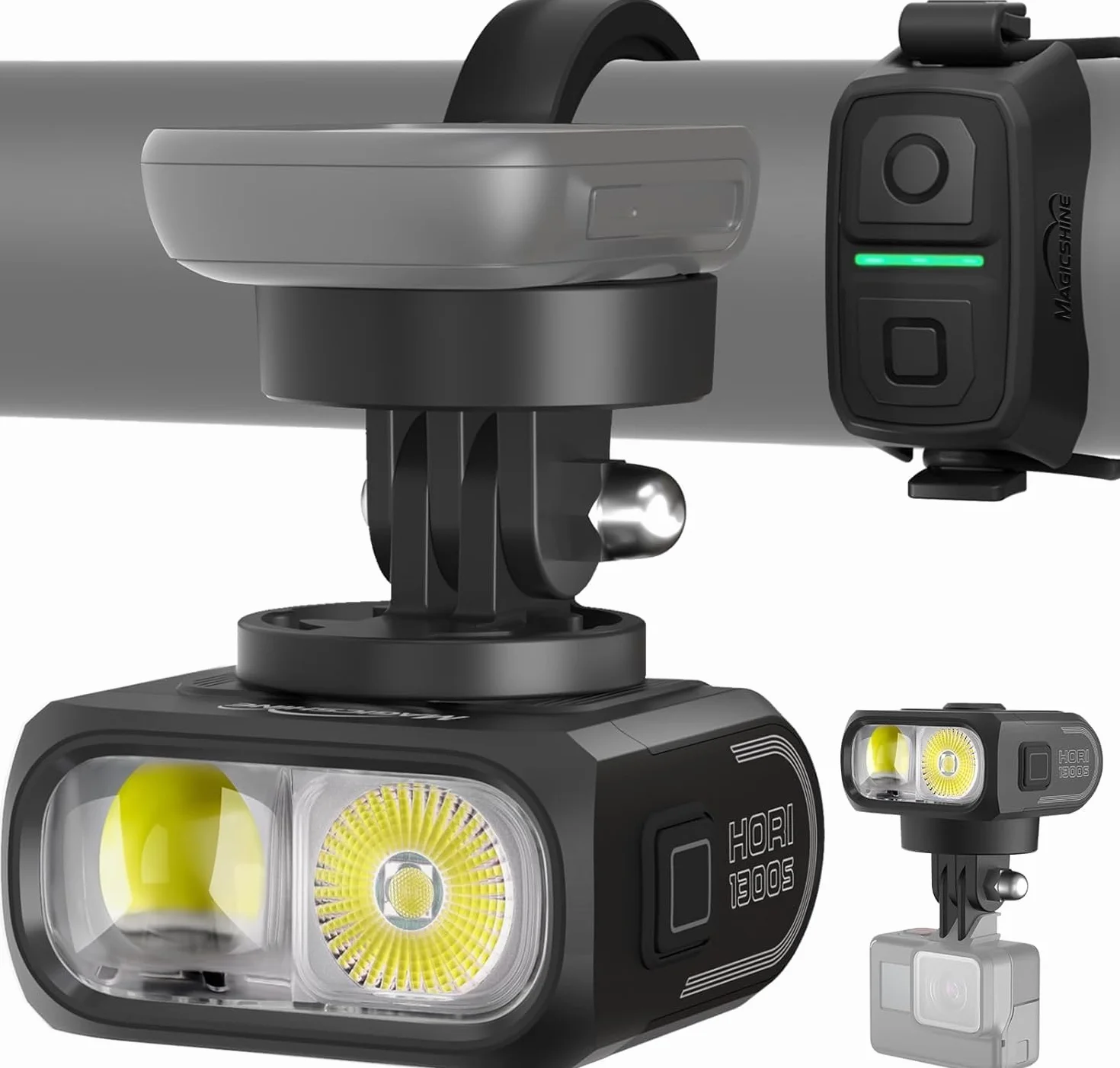 Magicshine Hori1300s Feux de Vélo Rechargeable USB-C Étanche IPX6