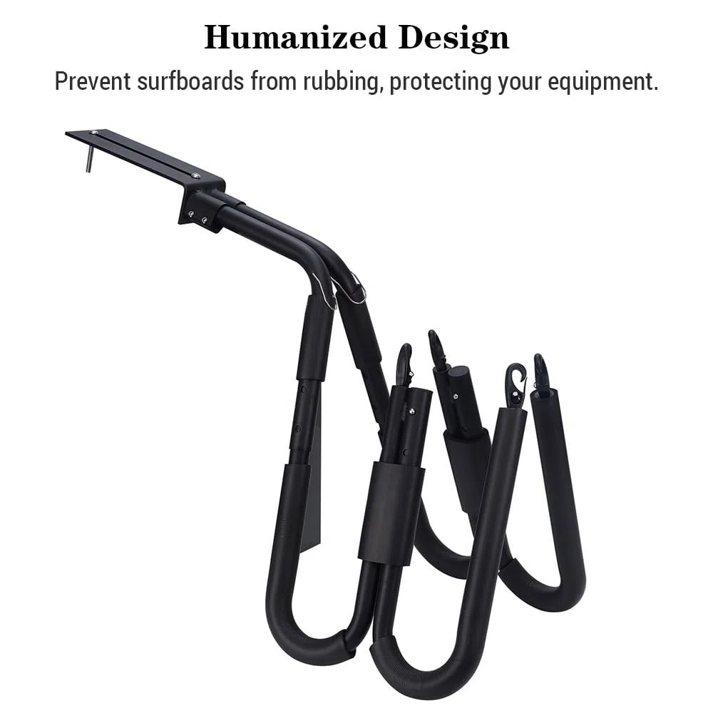 Support de Planche Surf vélo Portable et Ajustable latéral pour Wakeboard en Aluminium léger antirouille Facile à Installer