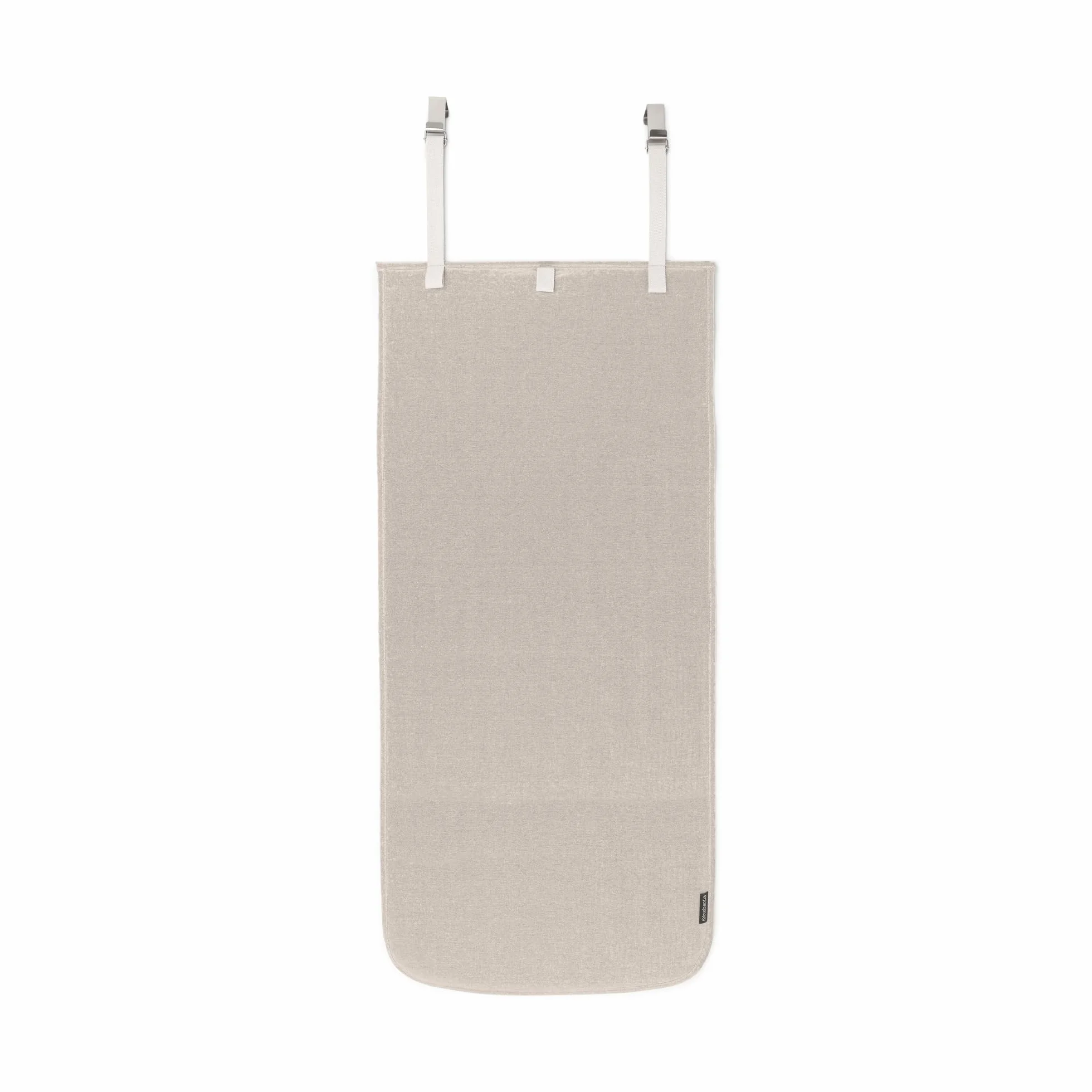 Brabantia - Nappe pour défroisseur à Suspendre - Résiste à la Chaleur - Crochets de Porte, Couche protectrice & Boucles pour cintres - Parfaite avec Les défroisseurs portatifs - 110cm x 50cm - Grey