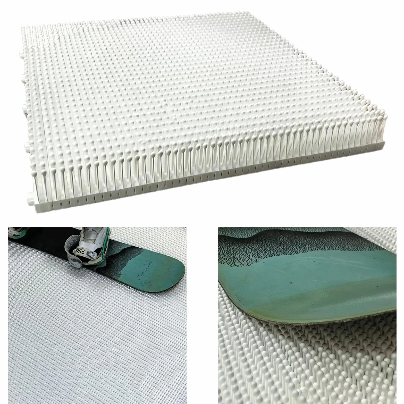 Tapis de Ski Intérieur, Tapis d‘entraînement de Ski à Domicile, Appareil Multifonction pour Simuler Le Ski sur Sol Sec, pour Entraînement et Pratique du Ski sans Neige