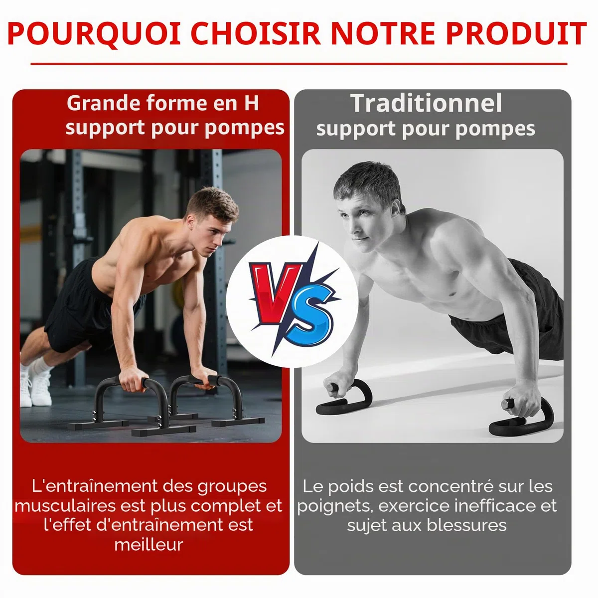 Parallettes Calisthenics, Barres de Parallettes de Gymnastique, 10.2 in High 300Kg/661lbs Weight Parallettes Push Up Bars pour L-Sit/Dip Bar/Équipement de Musculation/Exercice de Fitnes